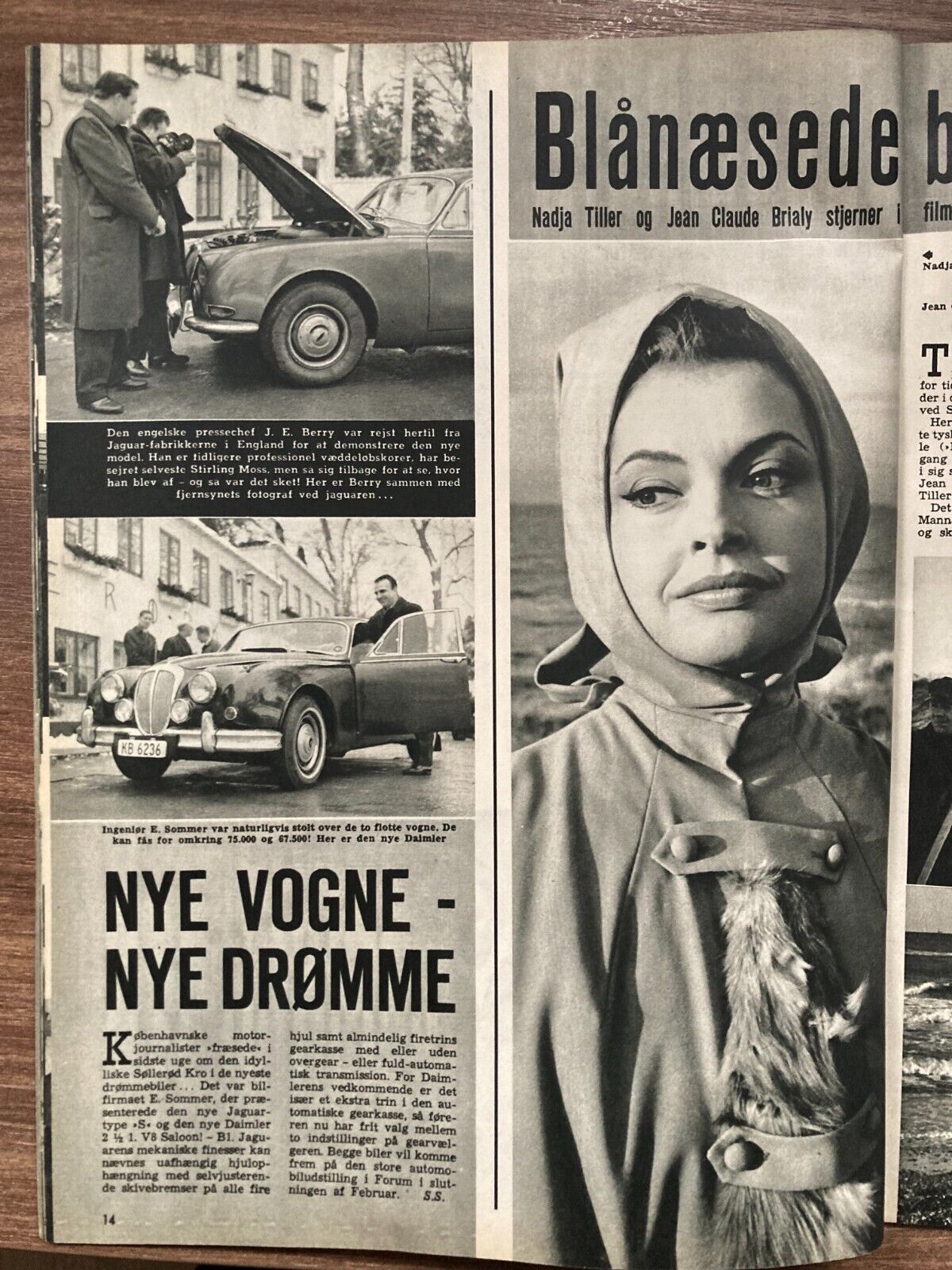 Nadja Tiller in Skagen Jutland Denmark Danish Magazine 1964 Se og Hør