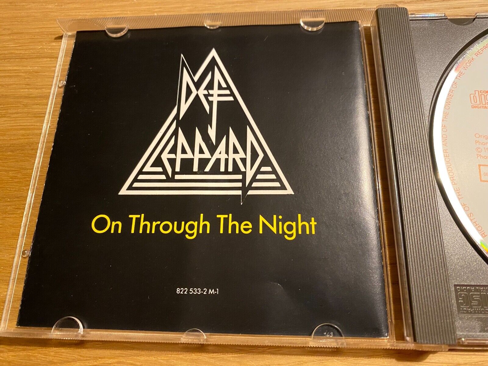 DEF LEPPARDS "ON THROUGH THE NIGHT" 1986 AAD CD ALBUM 11 TRACK MERCURY RECORDS**