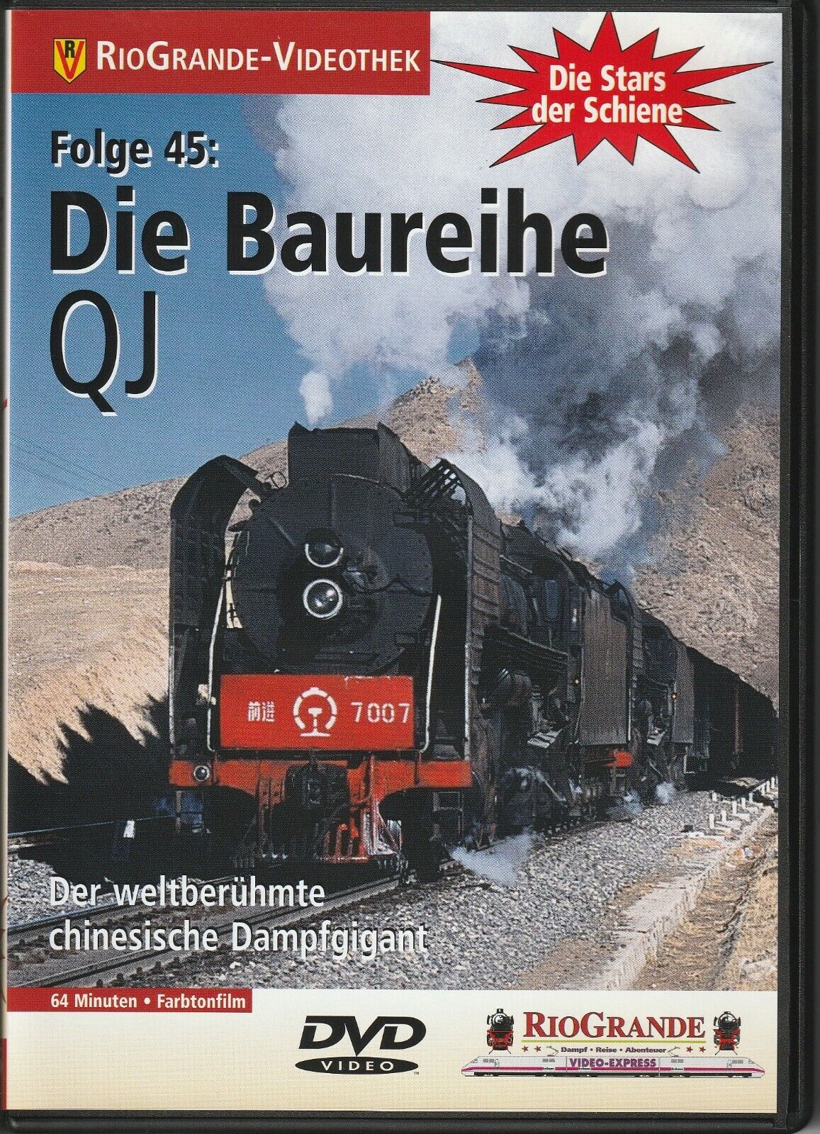 The Stars of Rail 45: The Series QJ | Steam Locomotive Railway DVD