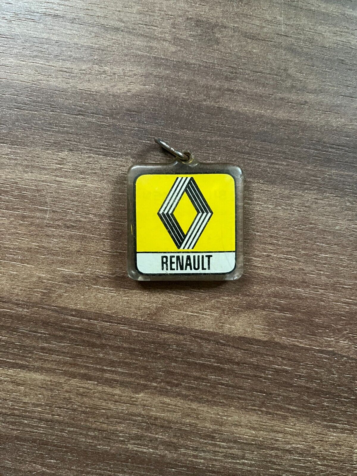 Vintage Renault Car Keychain Danish Dealership Memorabilia 1990s