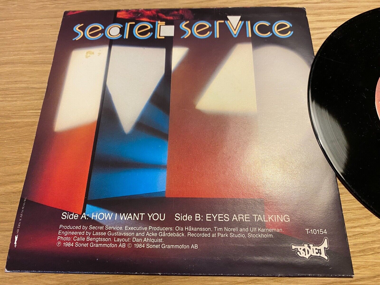 SECRET SERVICE HOW I WANT YOU / EYES ARE TALKING SWEDISH 1984 SONET GRAMMOFON AB