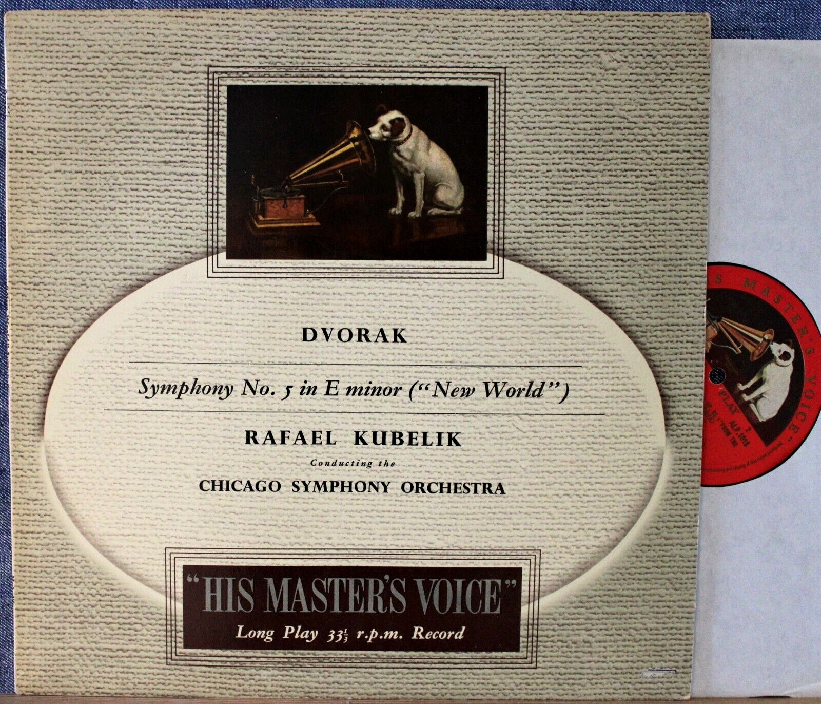 Kubelik Dvorak (Symphony op 95) HMV ALP 1018 NM