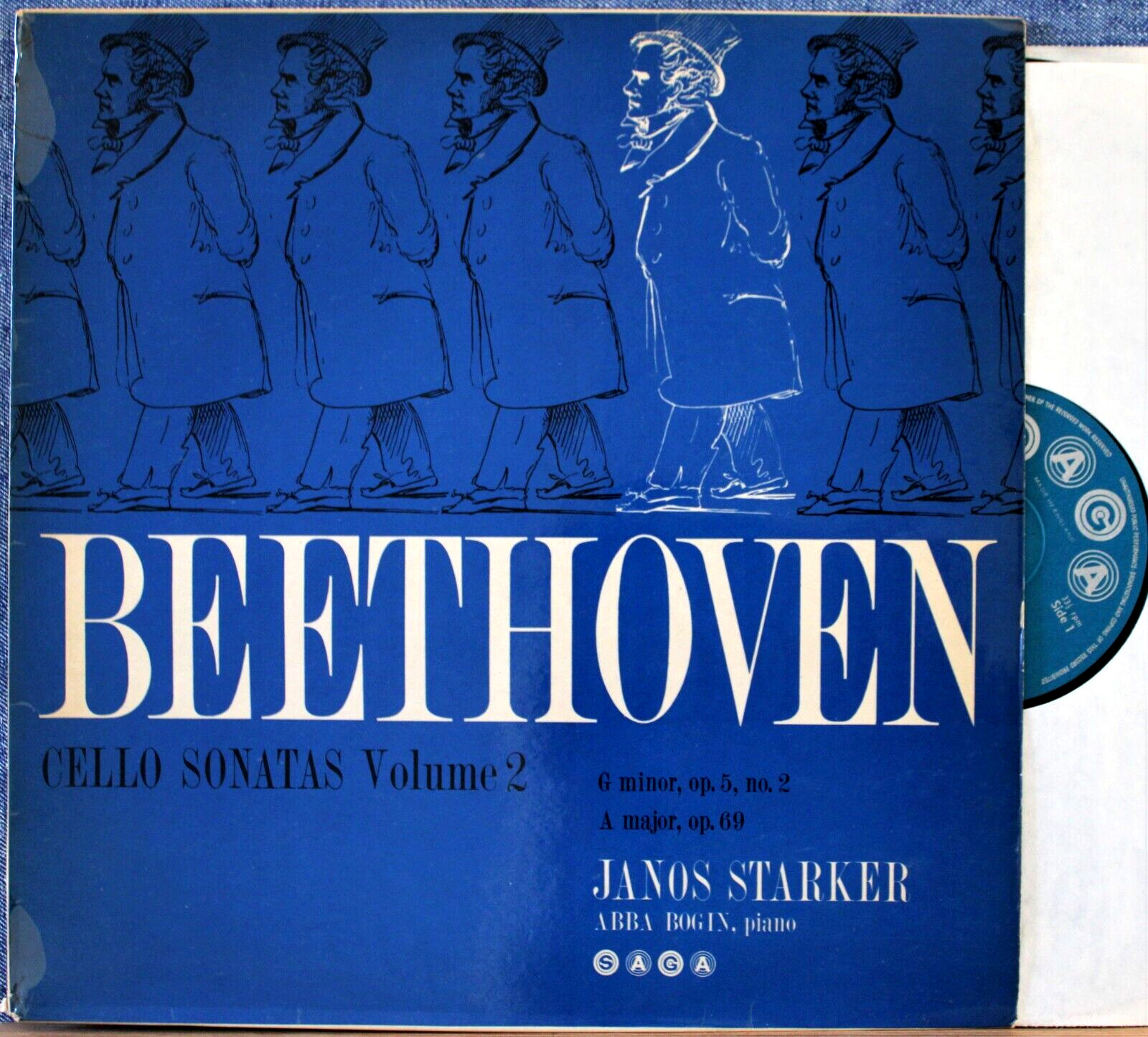 Starker; Bogin  Beethoven (Cello sonatas 2 + 3) Saga XID 5177 NM