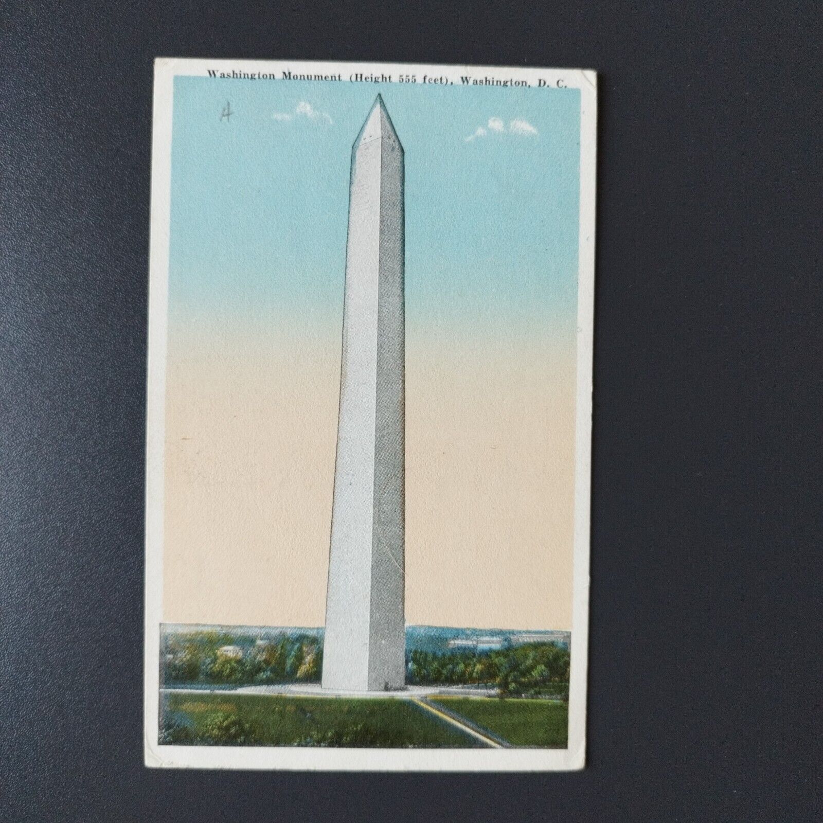 Washington DC  Washington Monument Posted in 1919