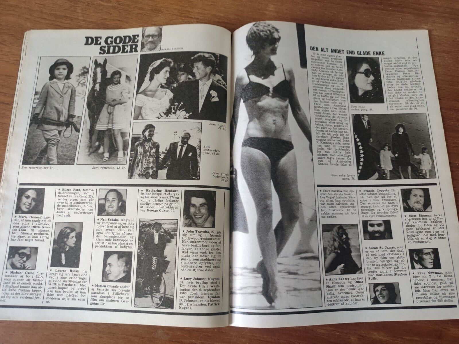 SHU-BI-DUA Kaas JACKIE ONASSIS Ted Kennedy SØSSER 1979 Danish Magazine BB134