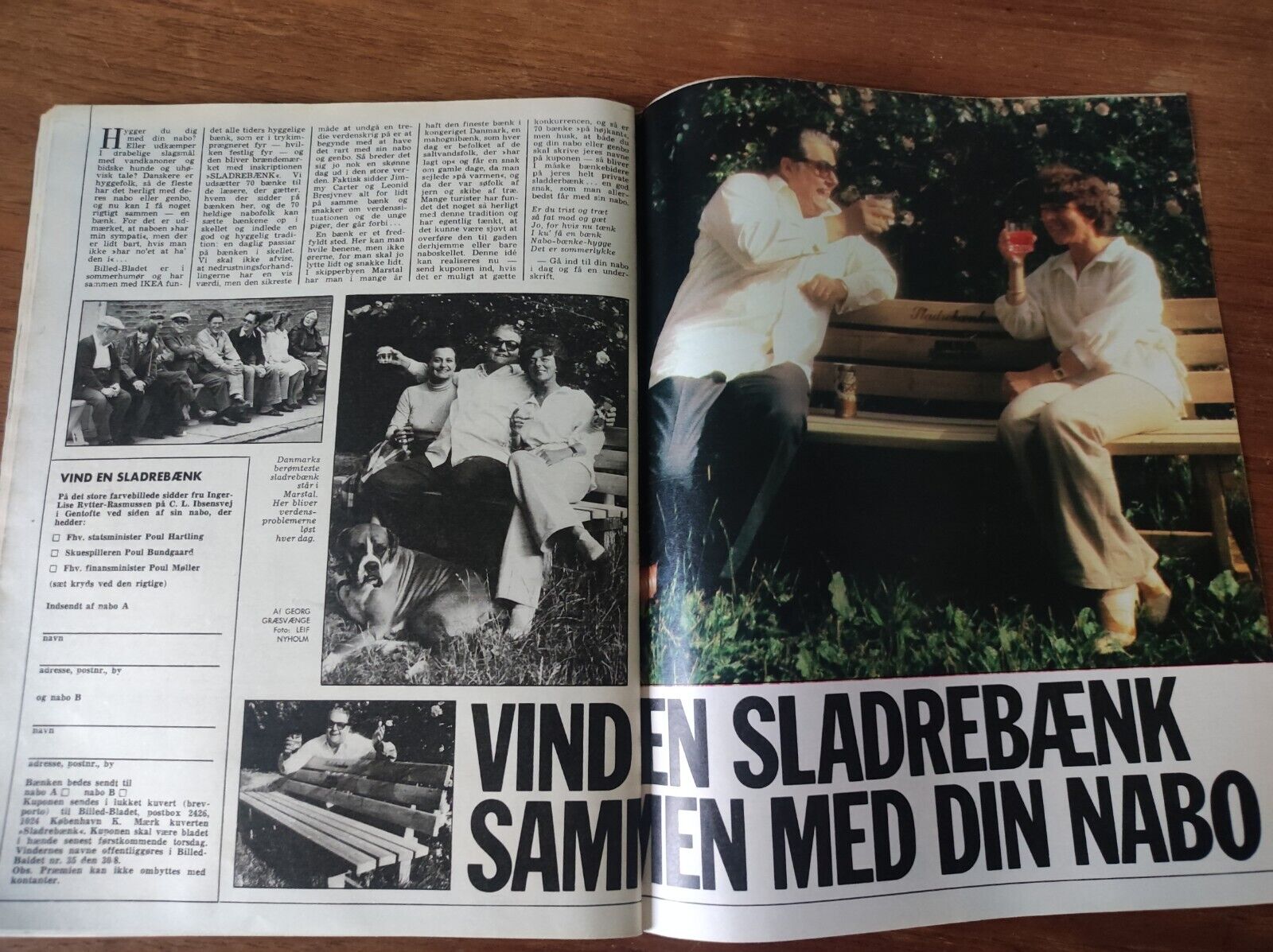 SHU-BI-DUA Kaas JACKIE ONASSIS Ted Kennedy SØSSER 1979 Danish Magazine BB134