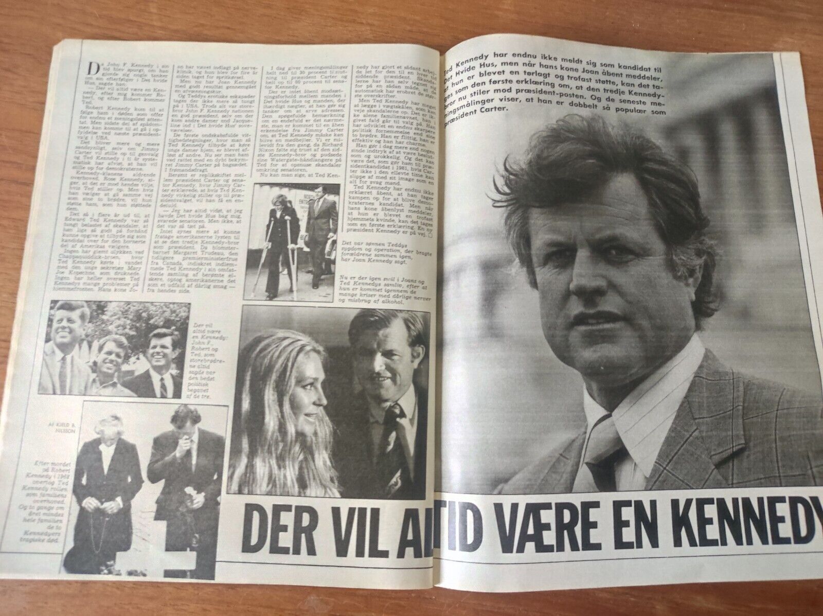 SHU-BI-DUA Kaas JACKIE ONASSIS Ted Kennedy SØSSER 1979 Danish Magazine BB134