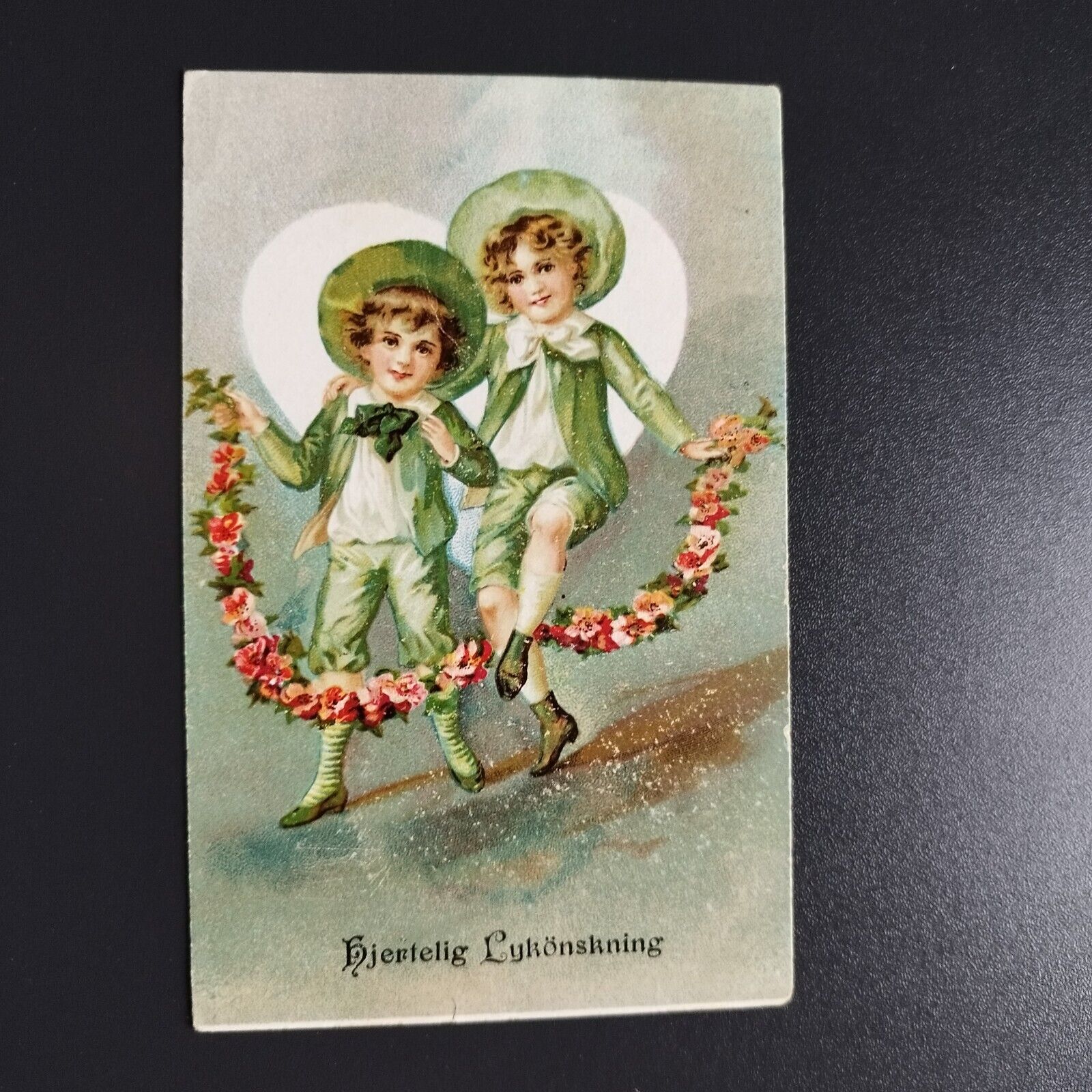 Denmark Charming old postcard Happy Birthday From ca 1910Posted