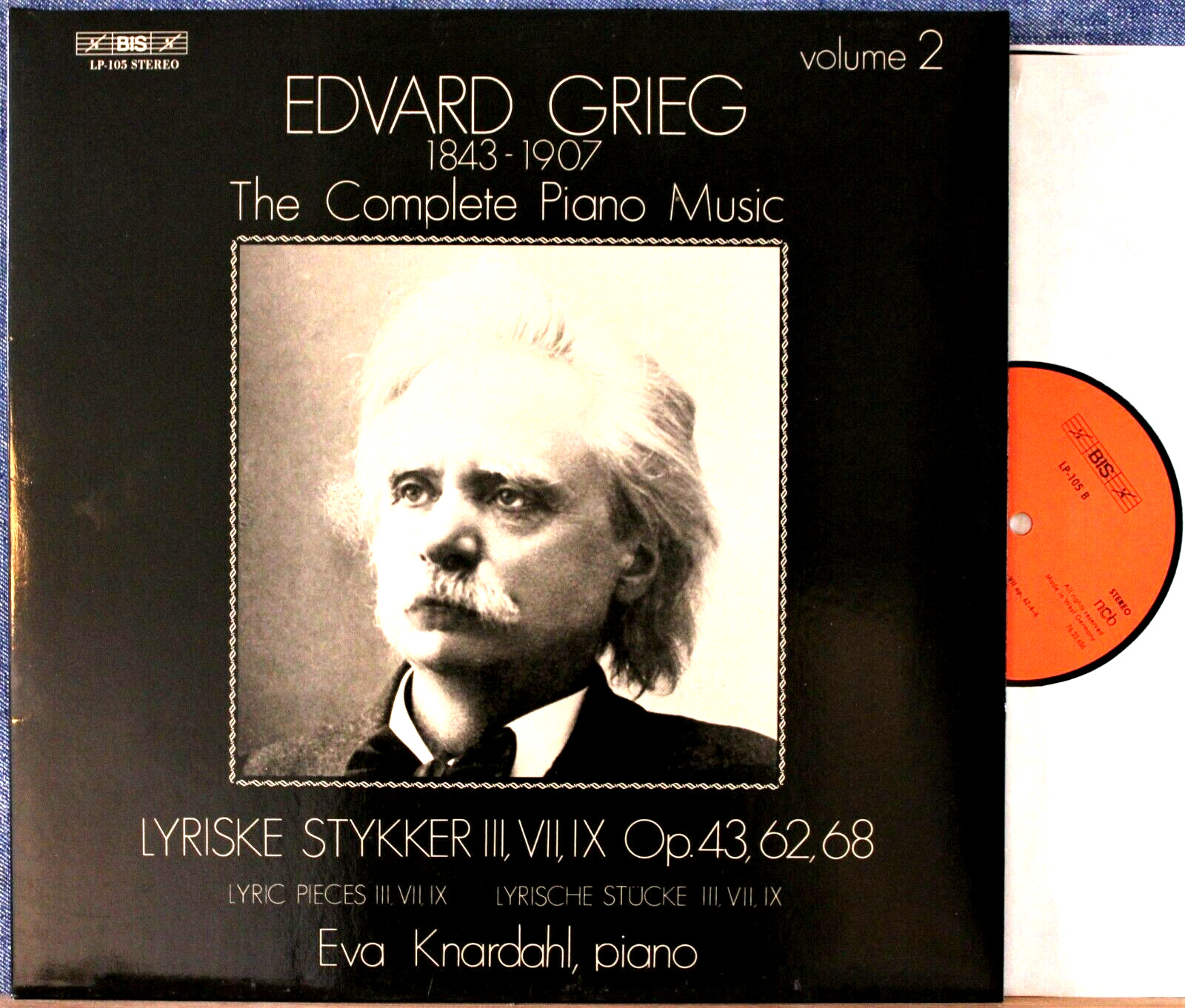 Knardahl Grieg vol 2 (Lyric pieces) BIS LP-105 NM