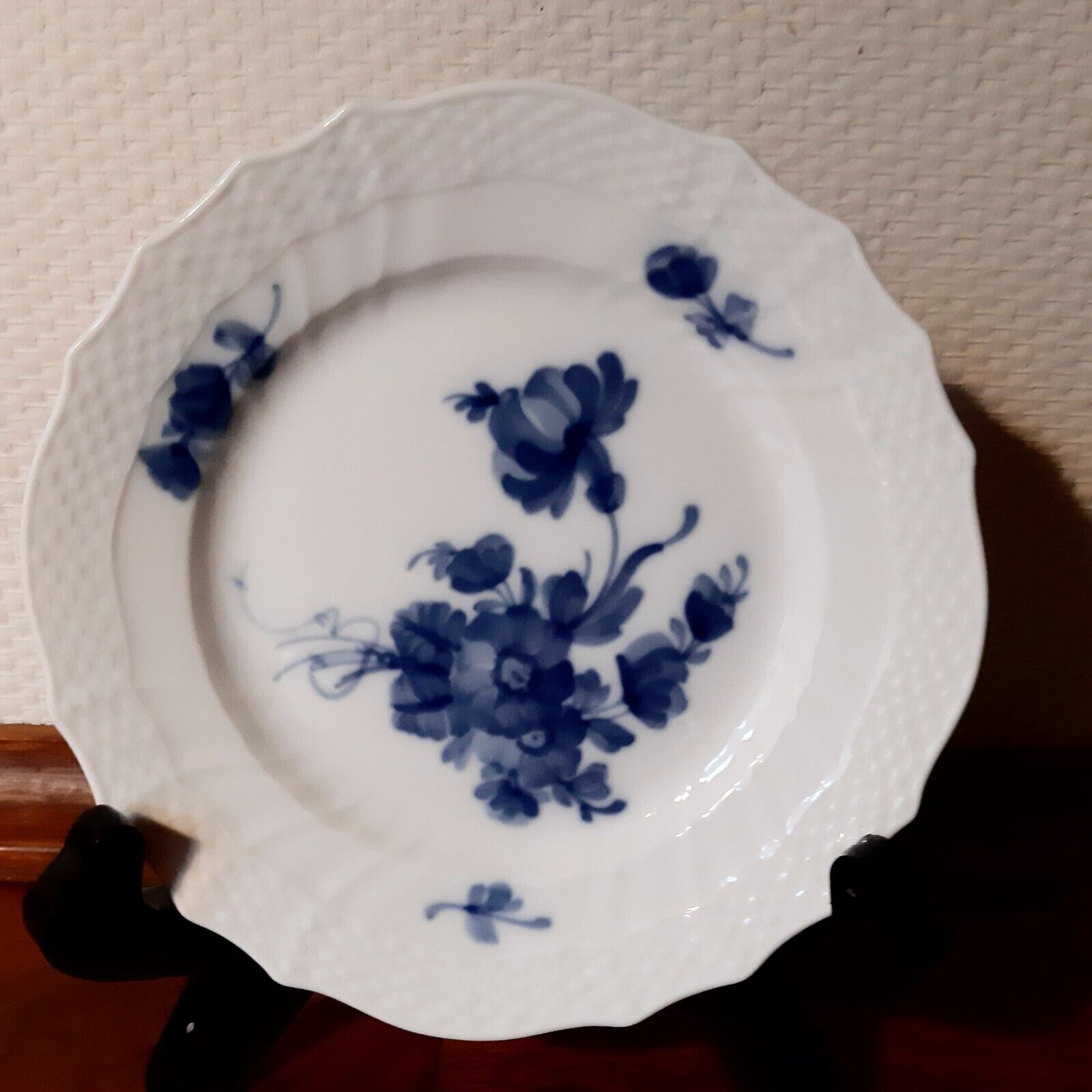 4 x BLUE FLOWER CURVED 16 cm Plates # 10 - 1626 Royal Copenhagen 1969 - 74 1st