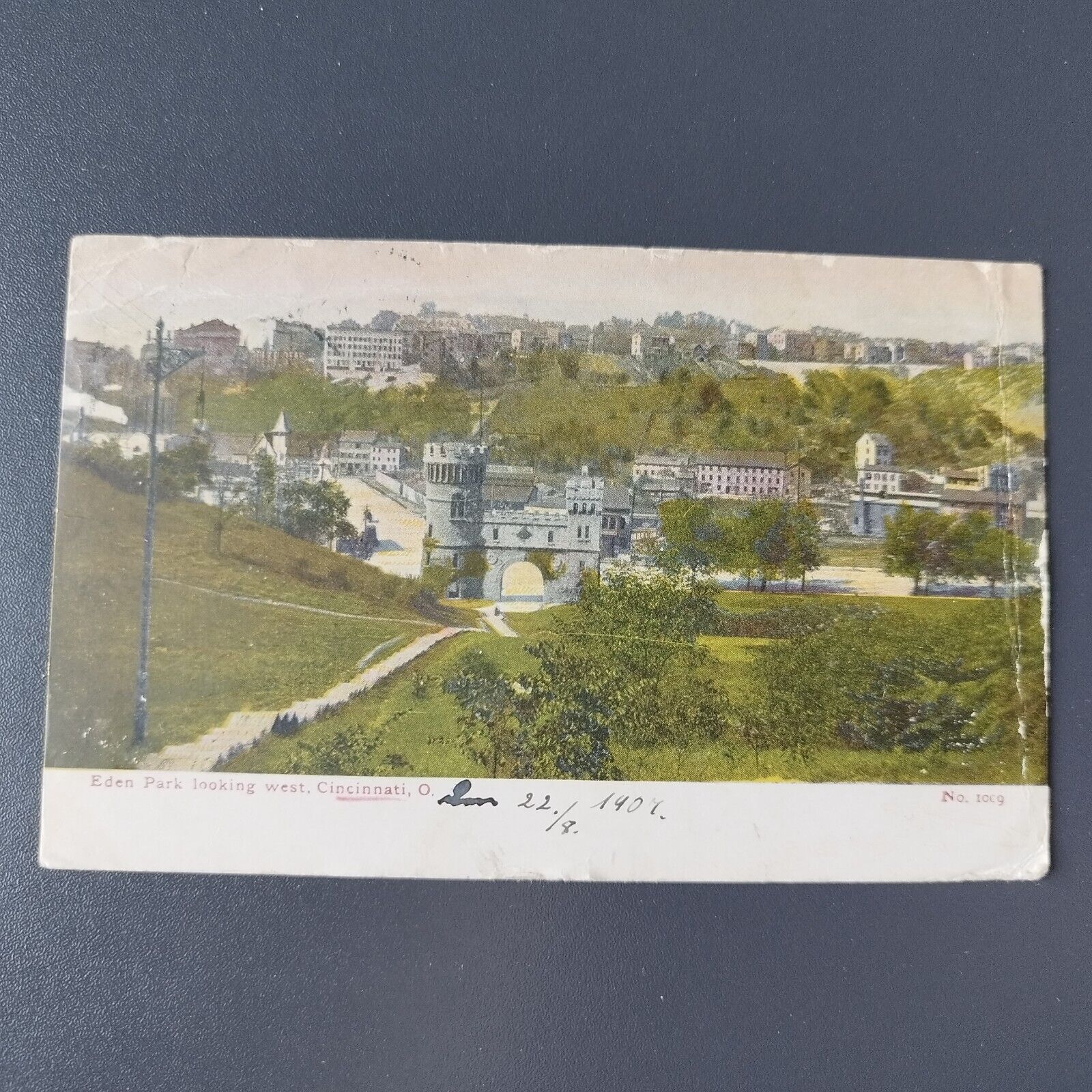 Ohio Eden Park looking west Cincinnati Posted 1907