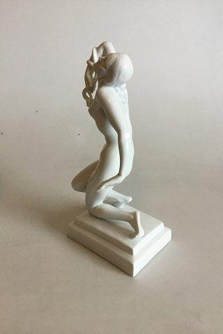 Herend Blanc de Chine Figurine Cleopatra with Snake