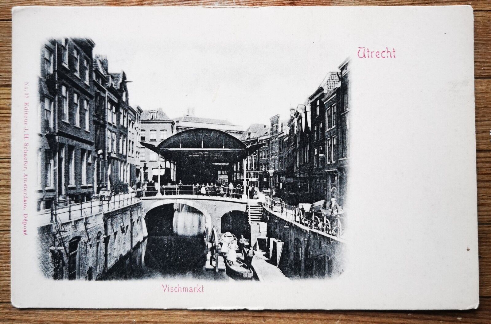 Two old postcard: Street motif´s from Urrect Netherlands  c 1910  pok312