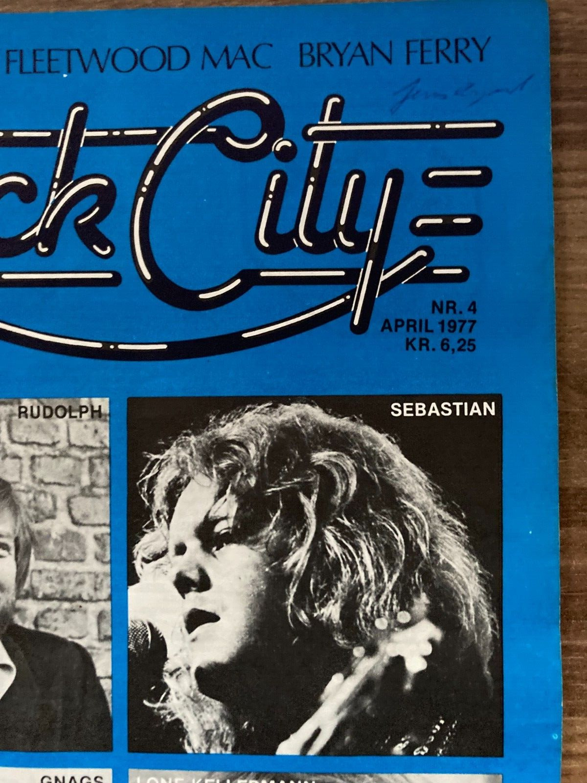 Rudolph + Gnags + Sebastian + Lone Kellermann 1977 "Rock City" Danish Magazine