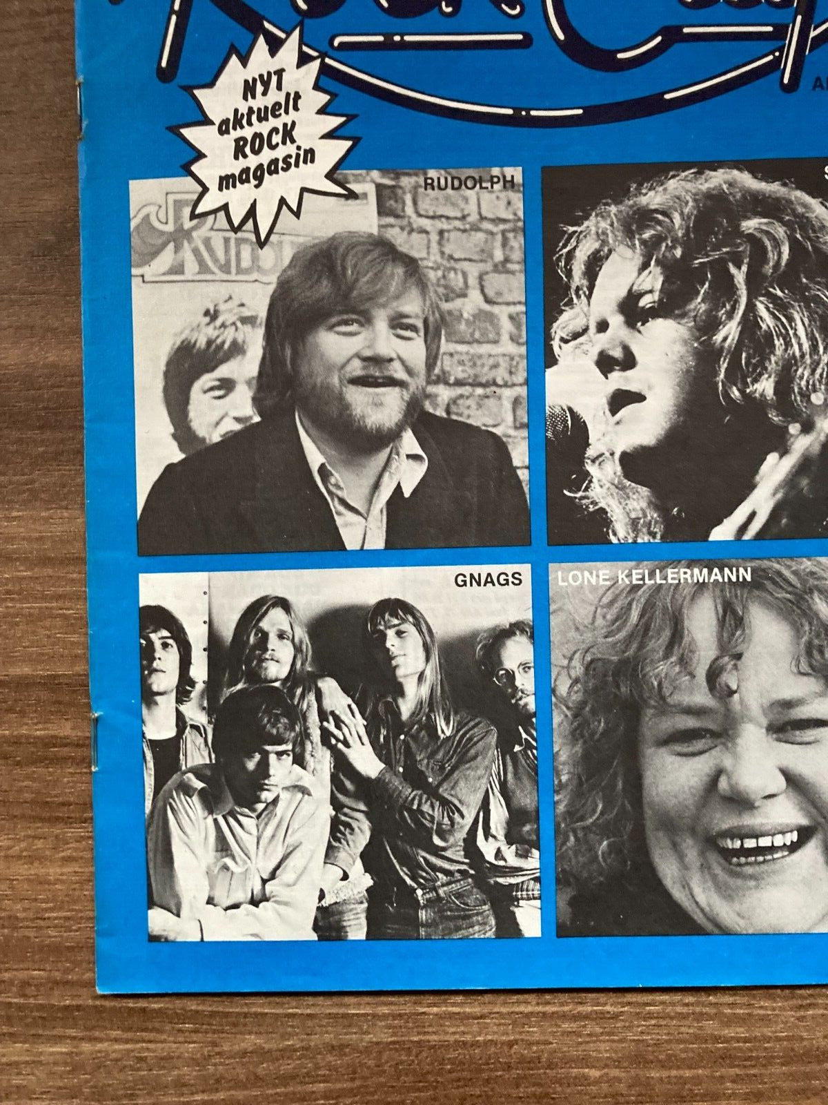 Rudolph + Gnags + Sebastian + Lone Kellermann 1977 "Rock City" Danish Magazine