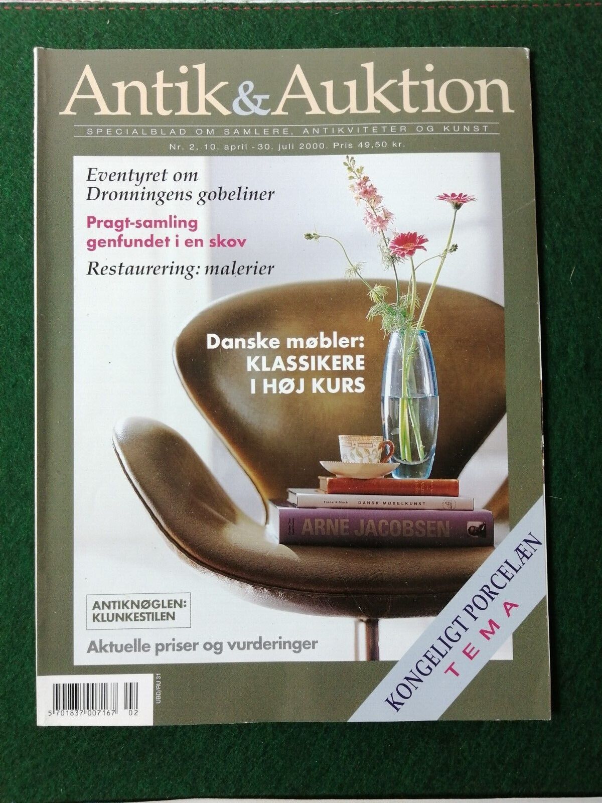 Danish magazineANTIK  AUKTIONFrom 2000Danish furnitureRoyal Tapestries