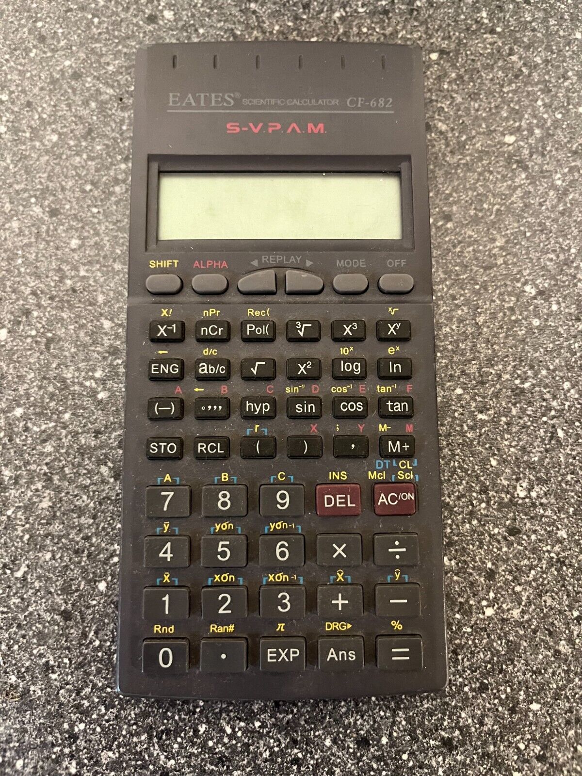 EATES Scientific Calculator CF-682 S-VPAM Untested As-Is for Parts or Repair