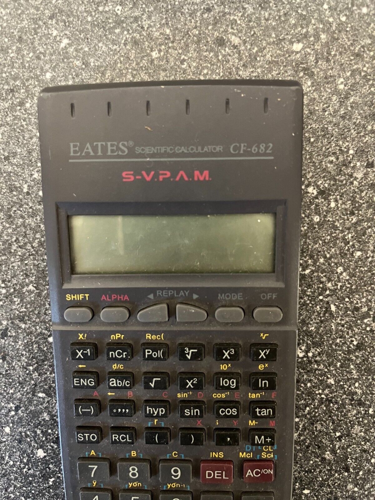 EATES Scientific Calculator CF-682 S-VPAM Untested As-Is for Parts or Repair