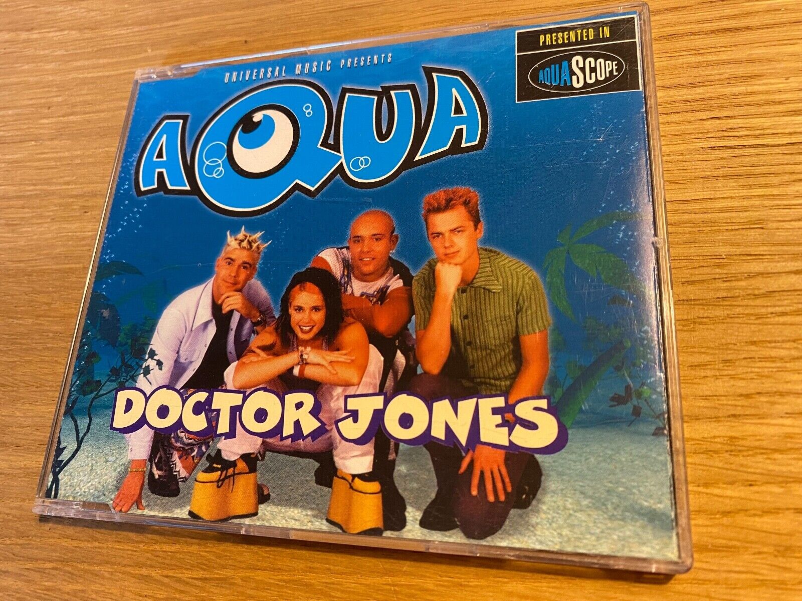 AQUA "DOCTOR JONES" 1997 CD SINGLE 7 REMIXED TRACKS UNIVERSAL DENMARK BIEM NCB