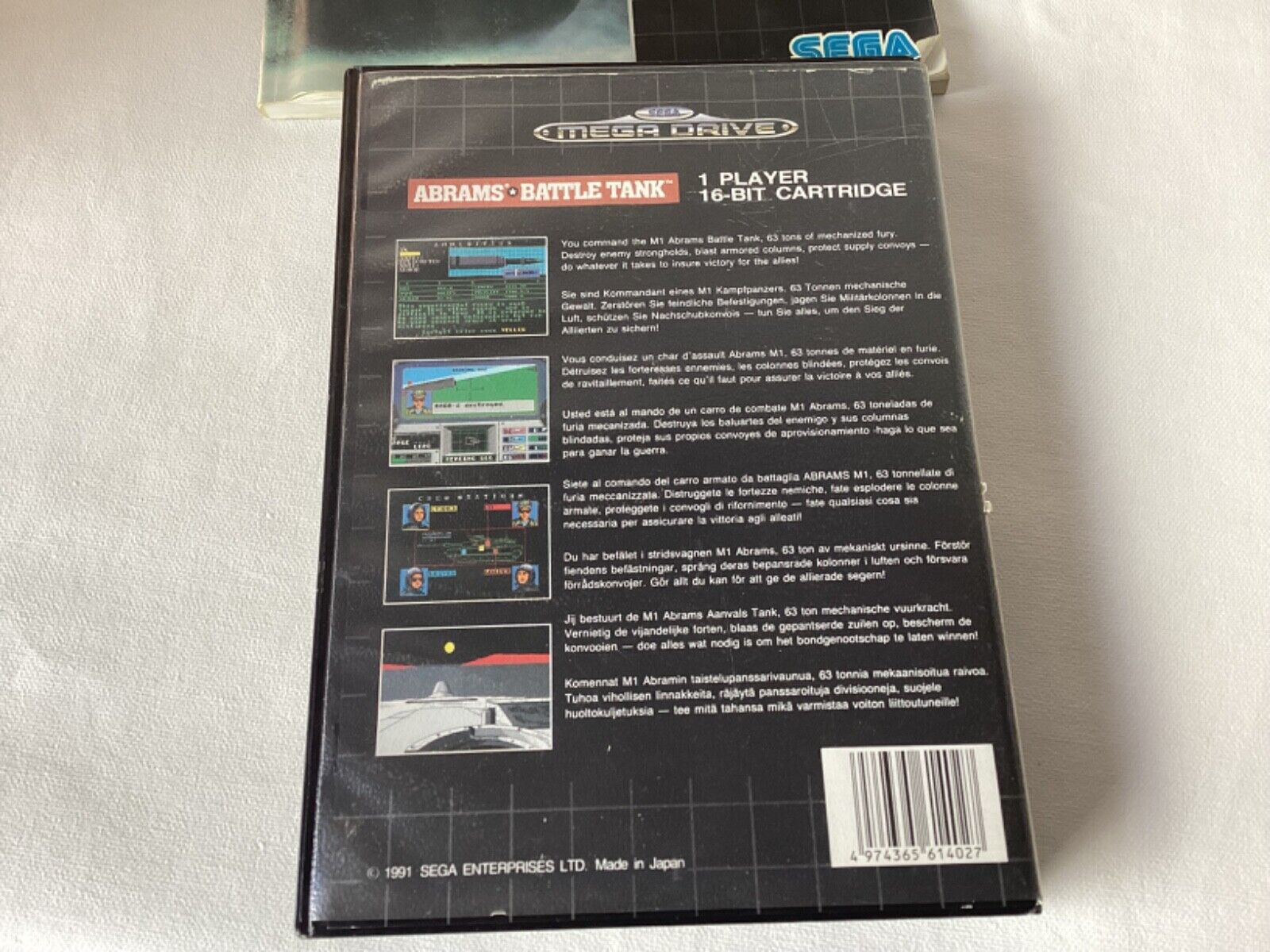 Sega Mega Drive - M-1 Abrams Battle Tank - PAL - Complete in box