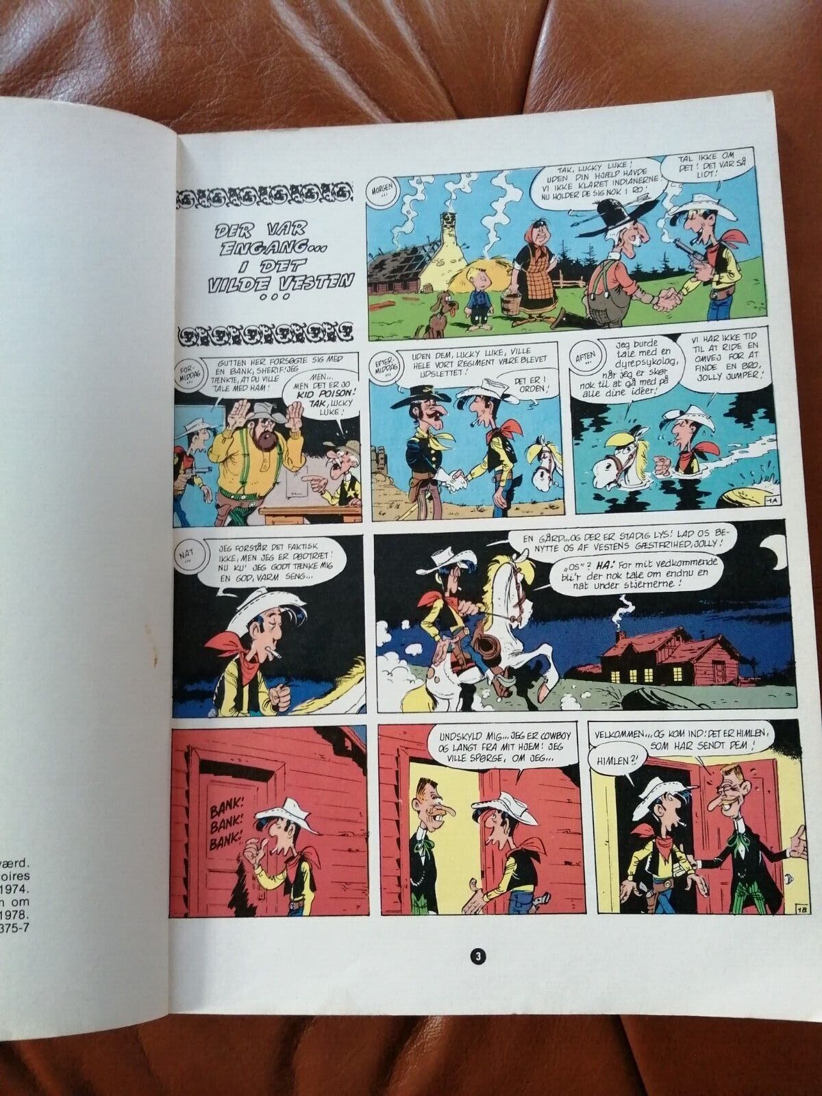 Denmarkcomic book"Lucky Luke" no 33Morris  Goscinny1978 1sted