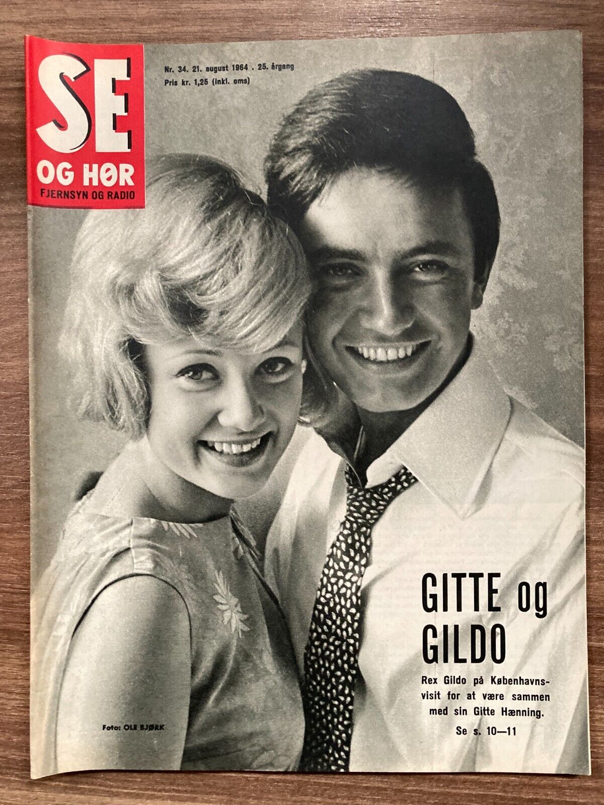 Gitte Henning/Hænning Rex Gildo in Copenhagen Danish Magazine 1964 Se og Hør