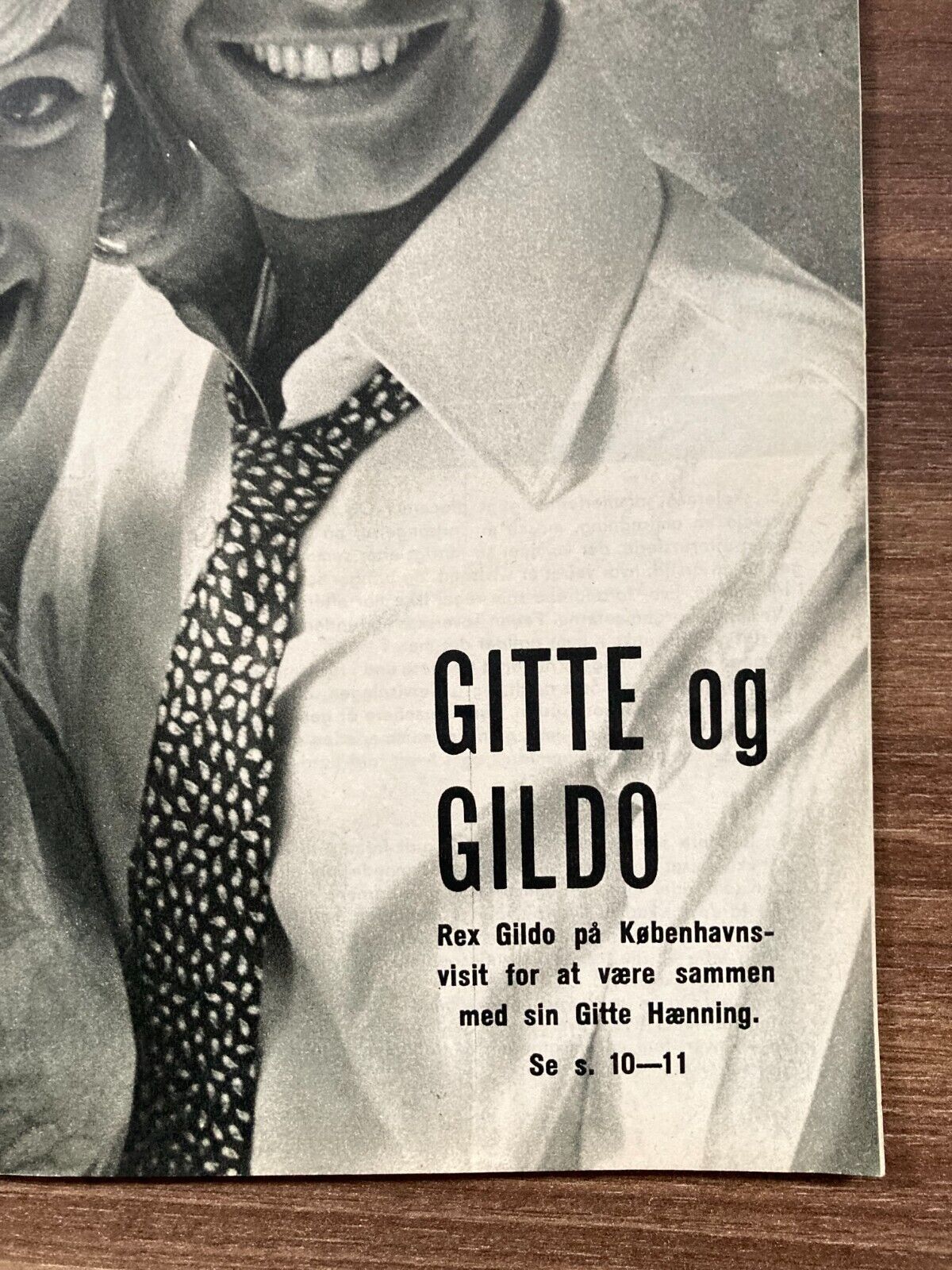 Gitte Henning/Hænning Rex Gildo in Copenhagen Danish Magazine 1964 Se og Hør