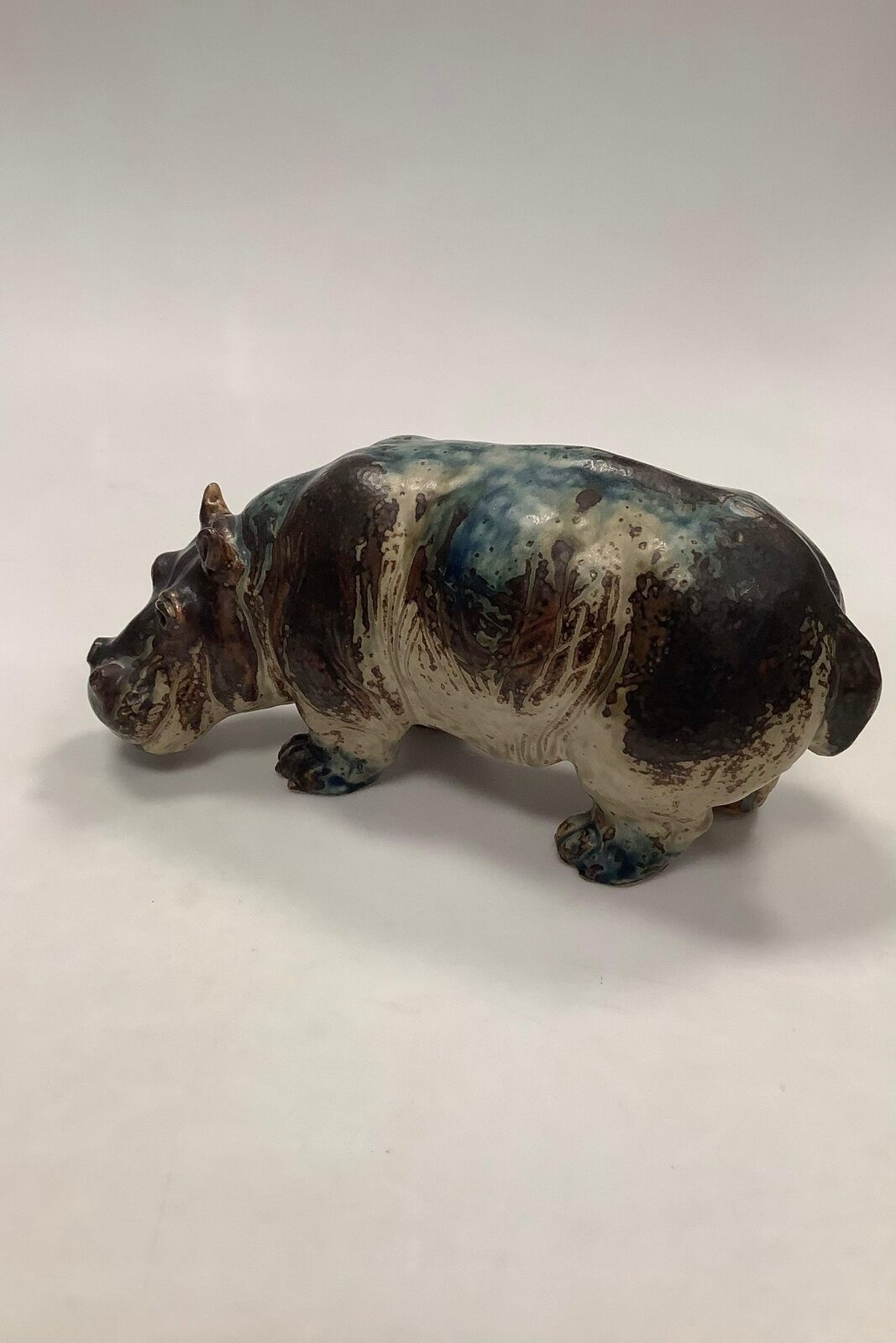 Royal Copenhagen Stoneware figurine Hippopotamus by Knud Kyhn No 20182