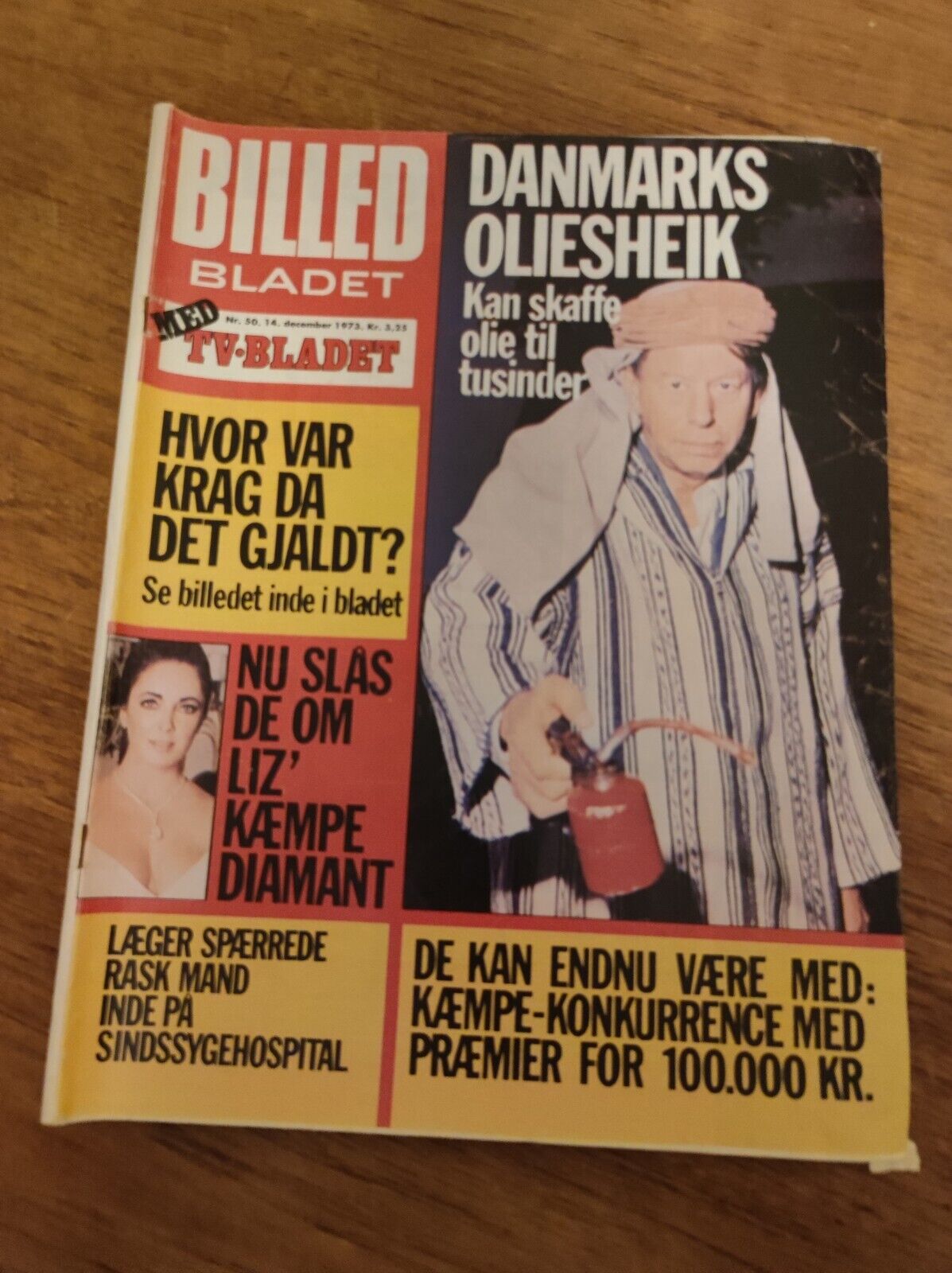 ELIZABETH TAYLOR Olsen Brothers GEORGE BEST Soccer 1973 Danish Magazine BB34