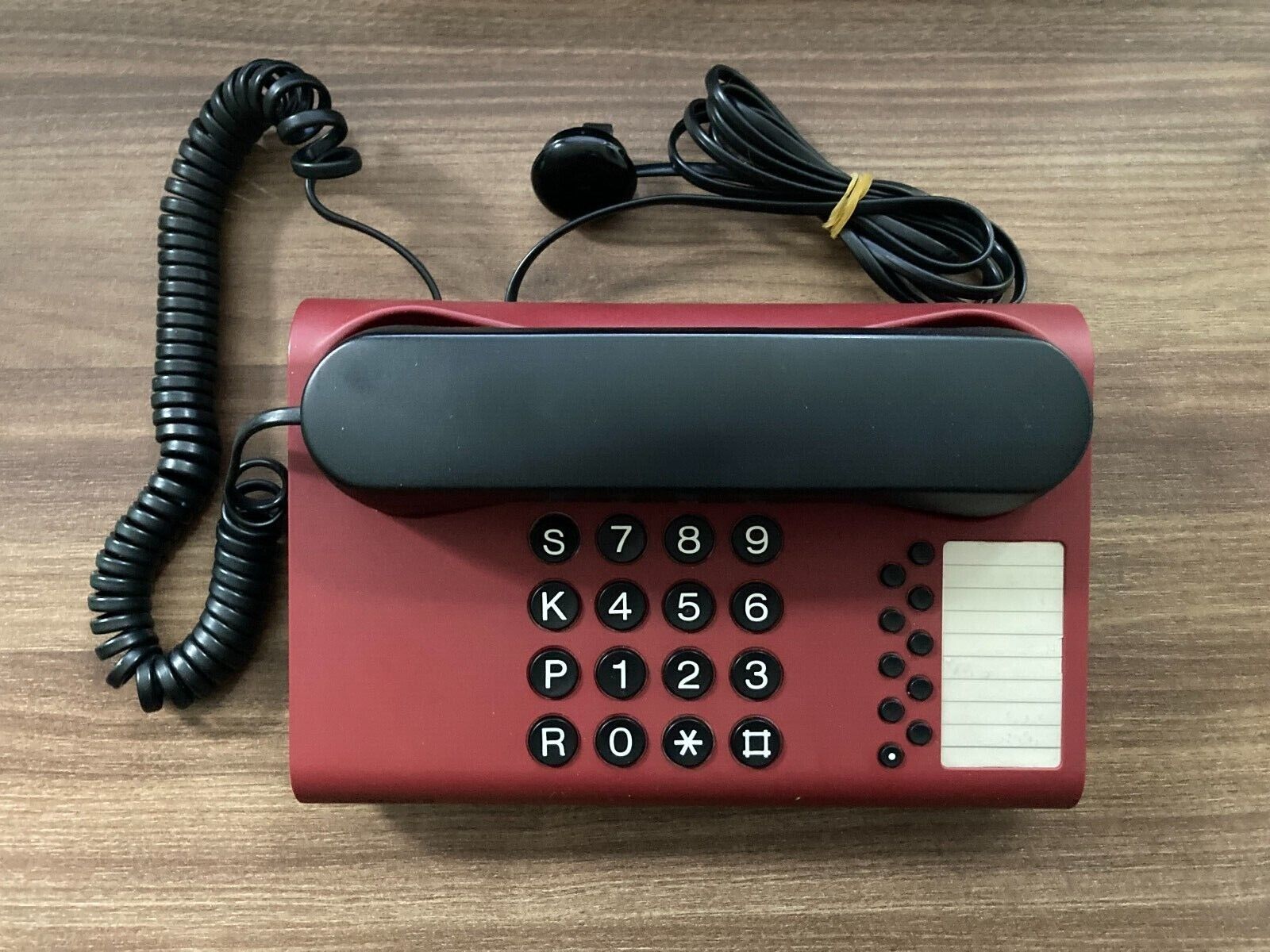 DanMark 2 GNT Automatic Danish Design 1980s Red Desk Landline Phone