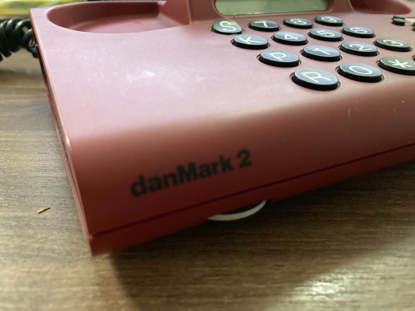 DanMark 2 GNT Automatic Danish Design 1980s Red Desk Landline Phone