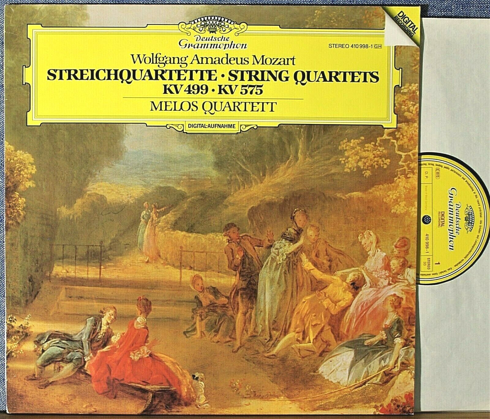 Melos Quartet Mozart (Quartets KV 499 + 575) DGG 410 998 dig NM