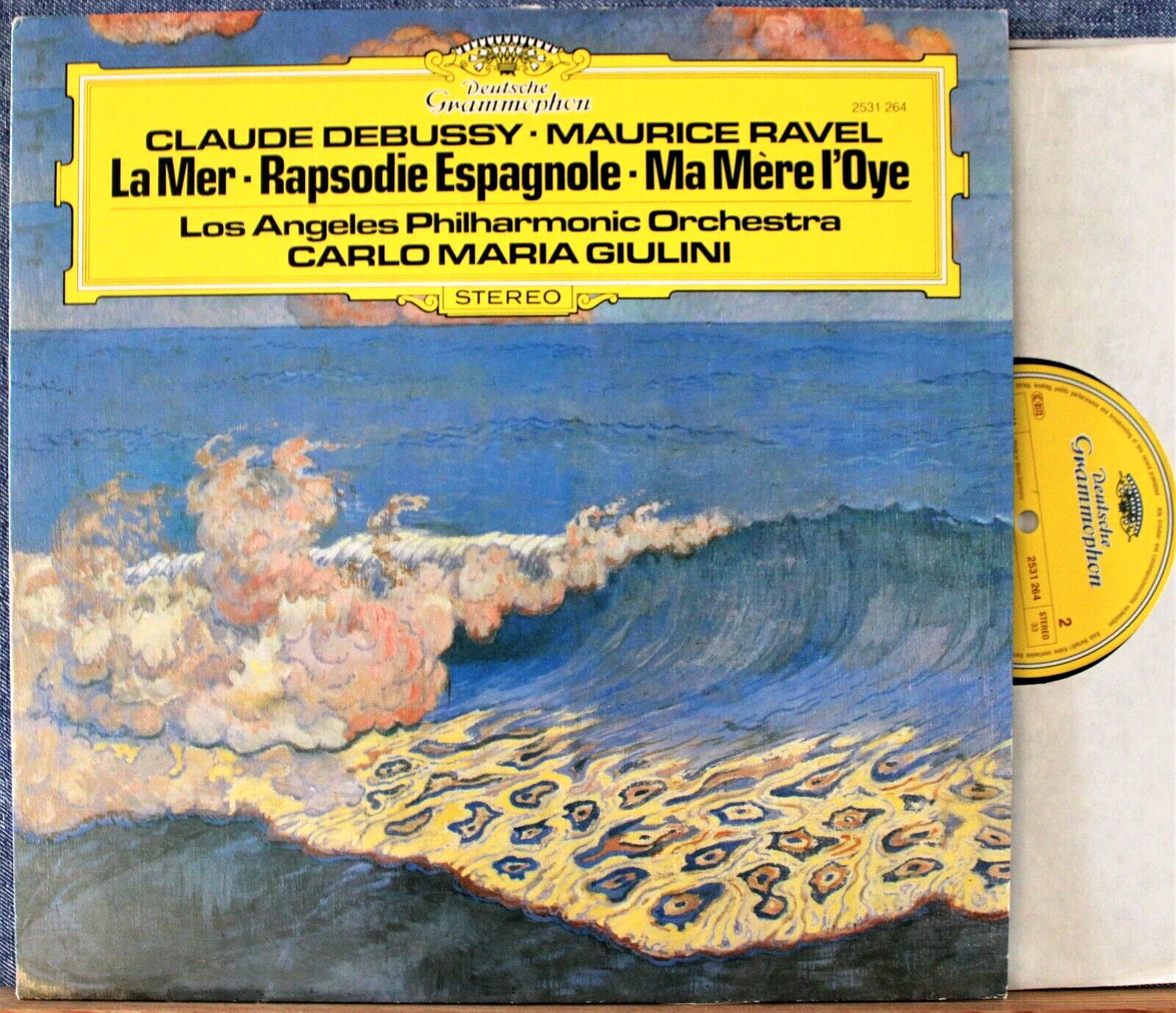 Giulini Debussy (La Mer; Rapsodie Espagnole) + Ravel DGG 2531 264 NM