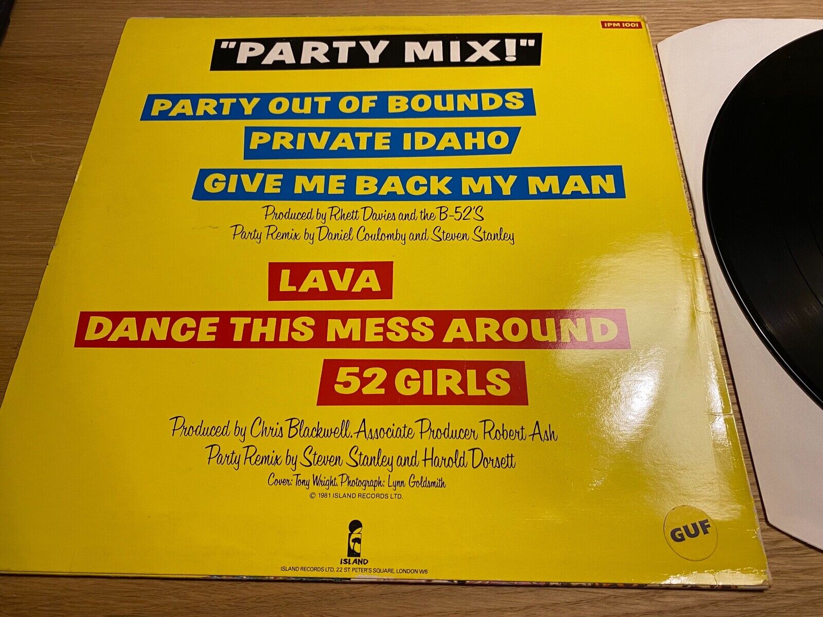 THE B-52´S "PARTY MIX!" 1981 ISLAND RECORDS 6 SONGS NORDIC PRESSING NCB 1 PRESS