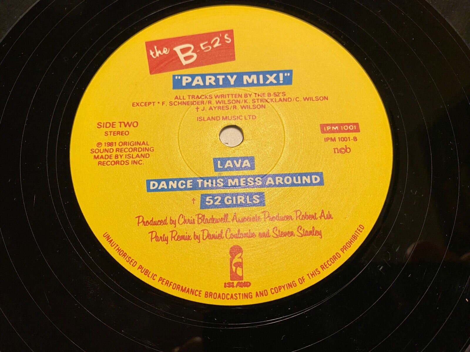 THE B-52´S "PARTY MIX!" 1981 ISLAND RECORDS 6 SONGS NORDIC PRESSING NCB 1 PRESS