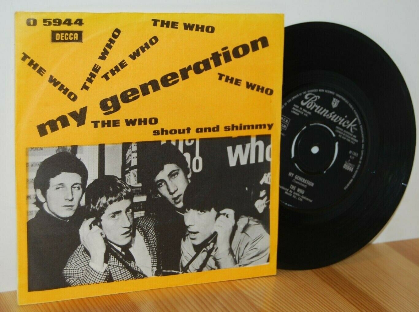 The WHO My Generation TOP COPY PS Picture Sleeve