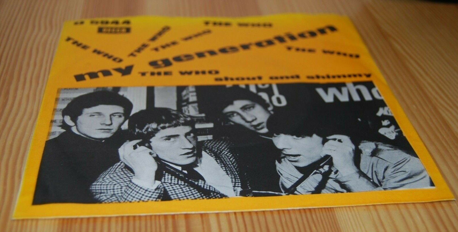 The WHO My Generation TOP COPY PS Picture Sleeve