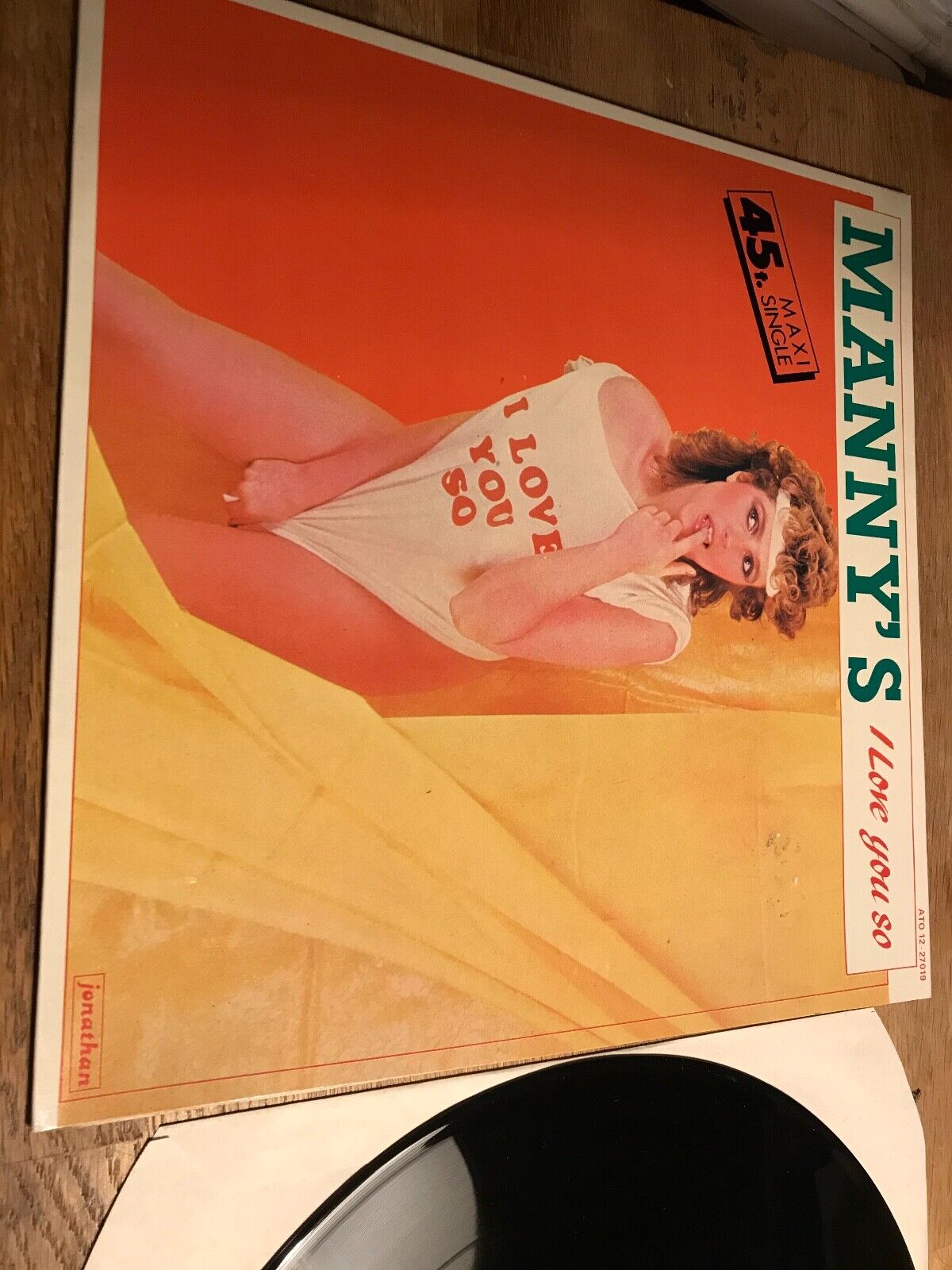 MANNY´S "I LOVE YOU SO" 1983 SACEM FRENCH PRESSING JONATHAN 12" MAXI SINGLE RARE