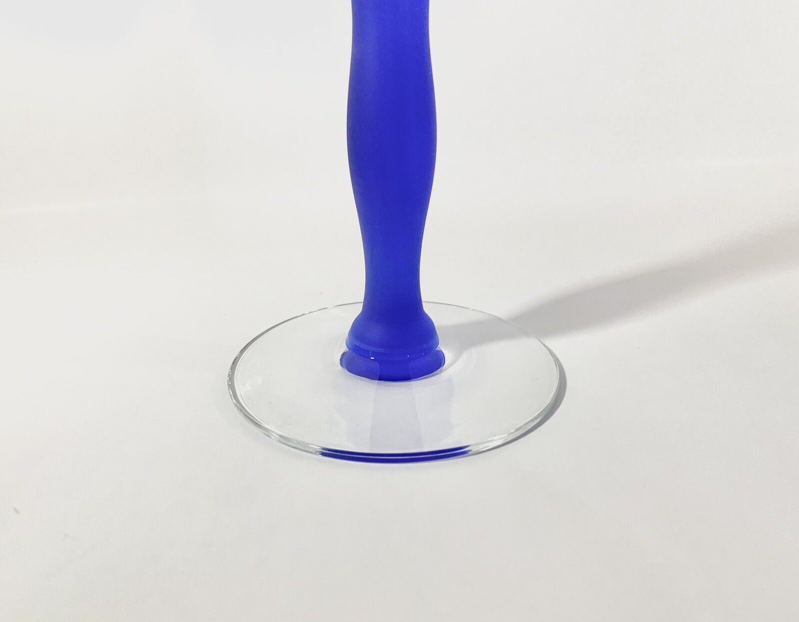 Orrefors Celeste Anne Nilsson Blue Candle Holder 37 cm 145 inch