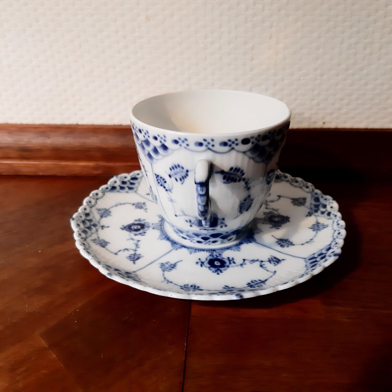 Coffee Set BLUE FLUTED FULL LACE # 1 - 1035 Royal Copenhagen 1967/1968 Fact 2