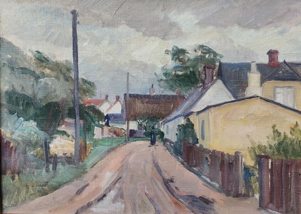 Andreas Moe (1877-1952): Road through the Village