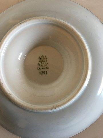 Bing  Grondahl Ashtray No 1291 with Bisque Angel Ornament and Gold Border