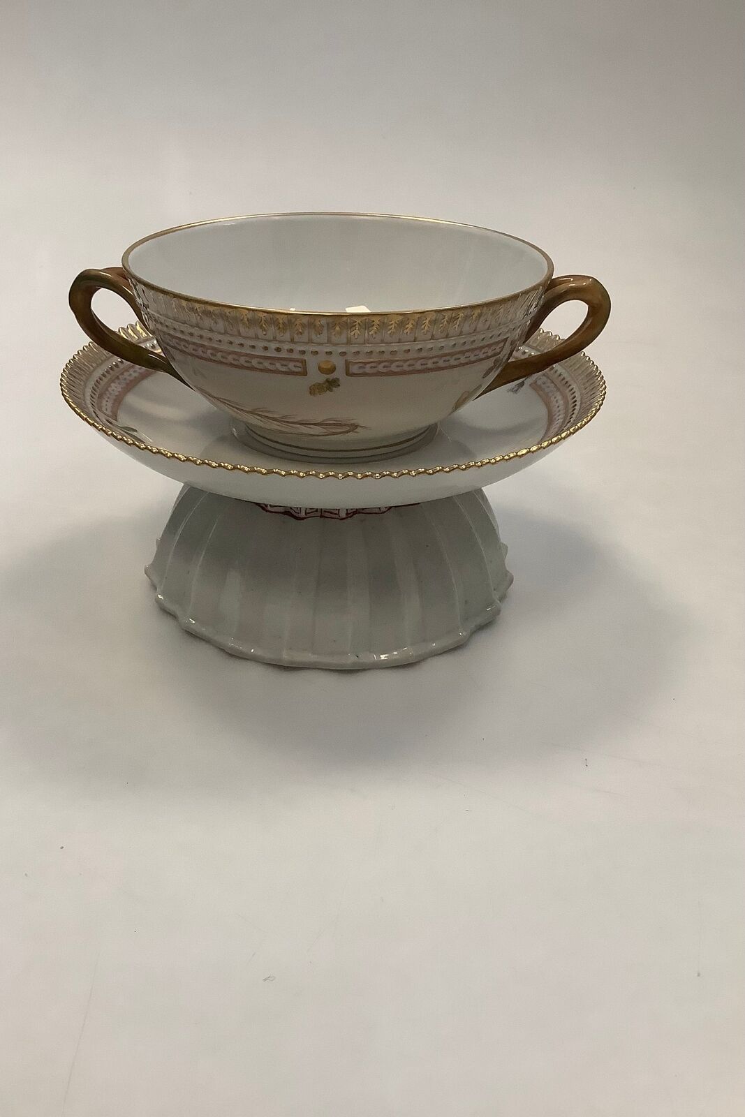 Royal Copenhagen Flora Danica Bouillon Cup with saucer No 20/3612