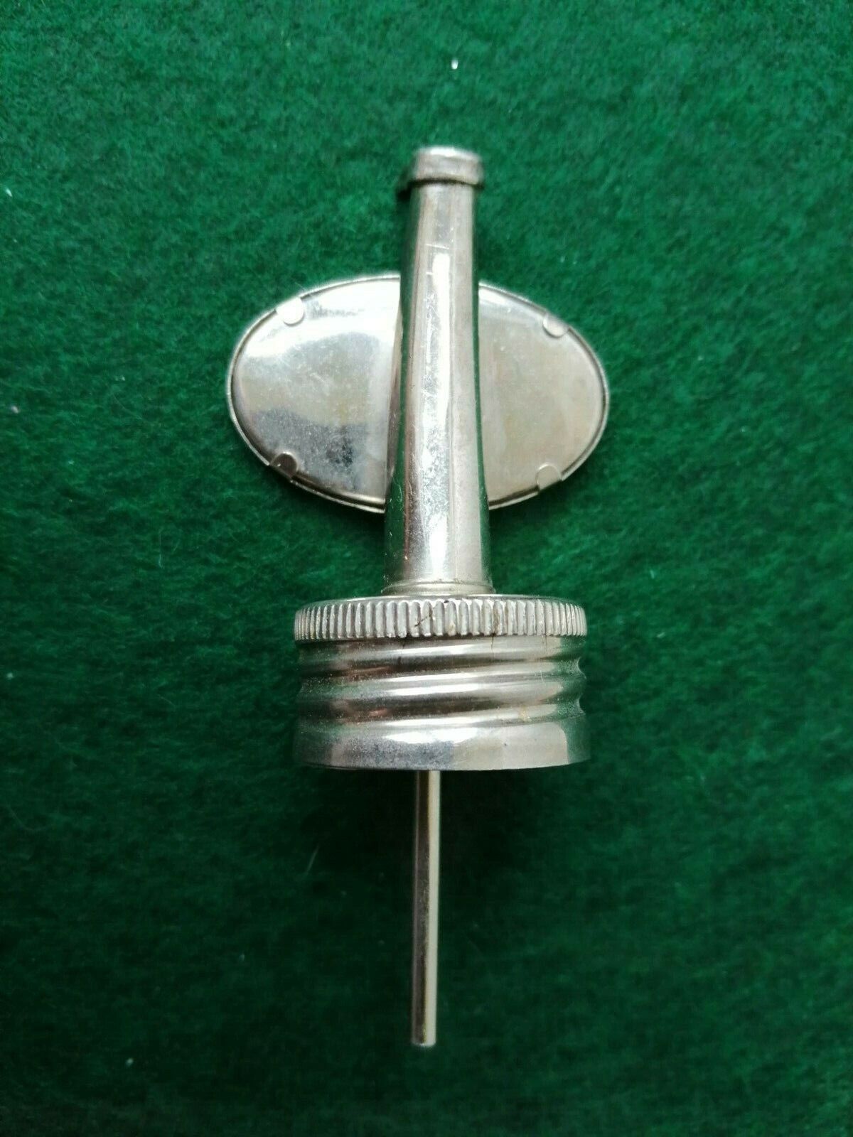 Vintage bottle stopper with pouring sprout "DOORNKAAT" Metal