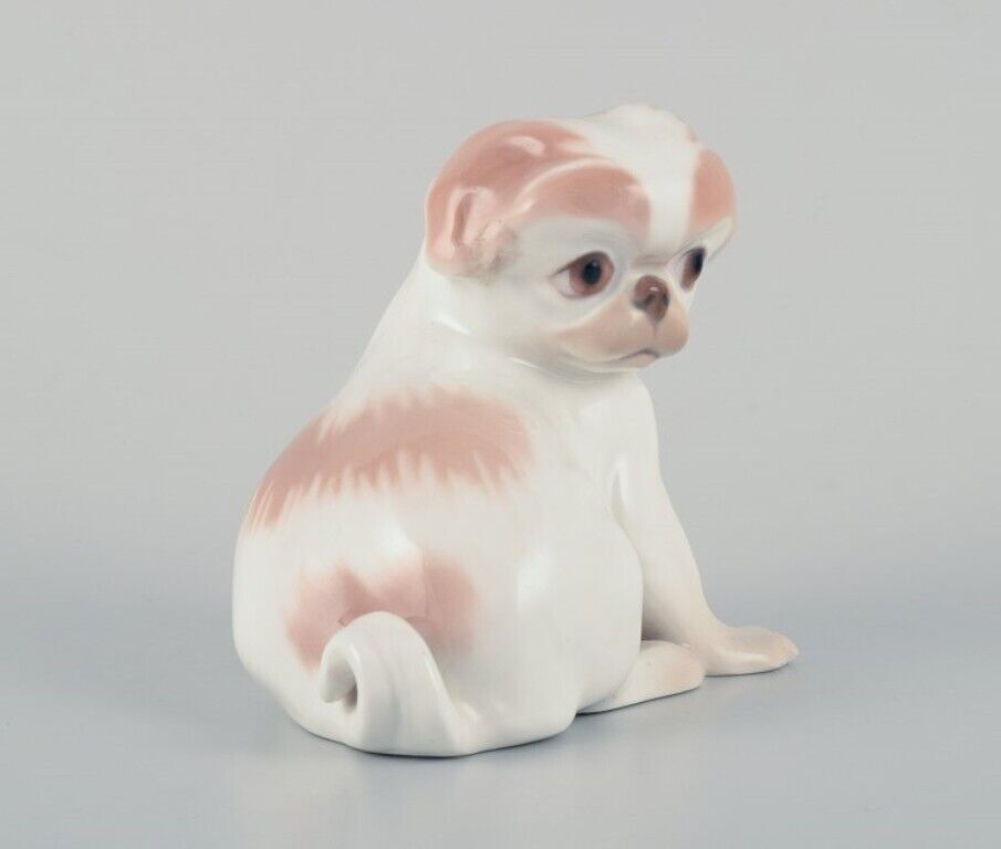 Dahl Jensen for Bing  Grøndahl porcelain figurine of a Pekingese puppy