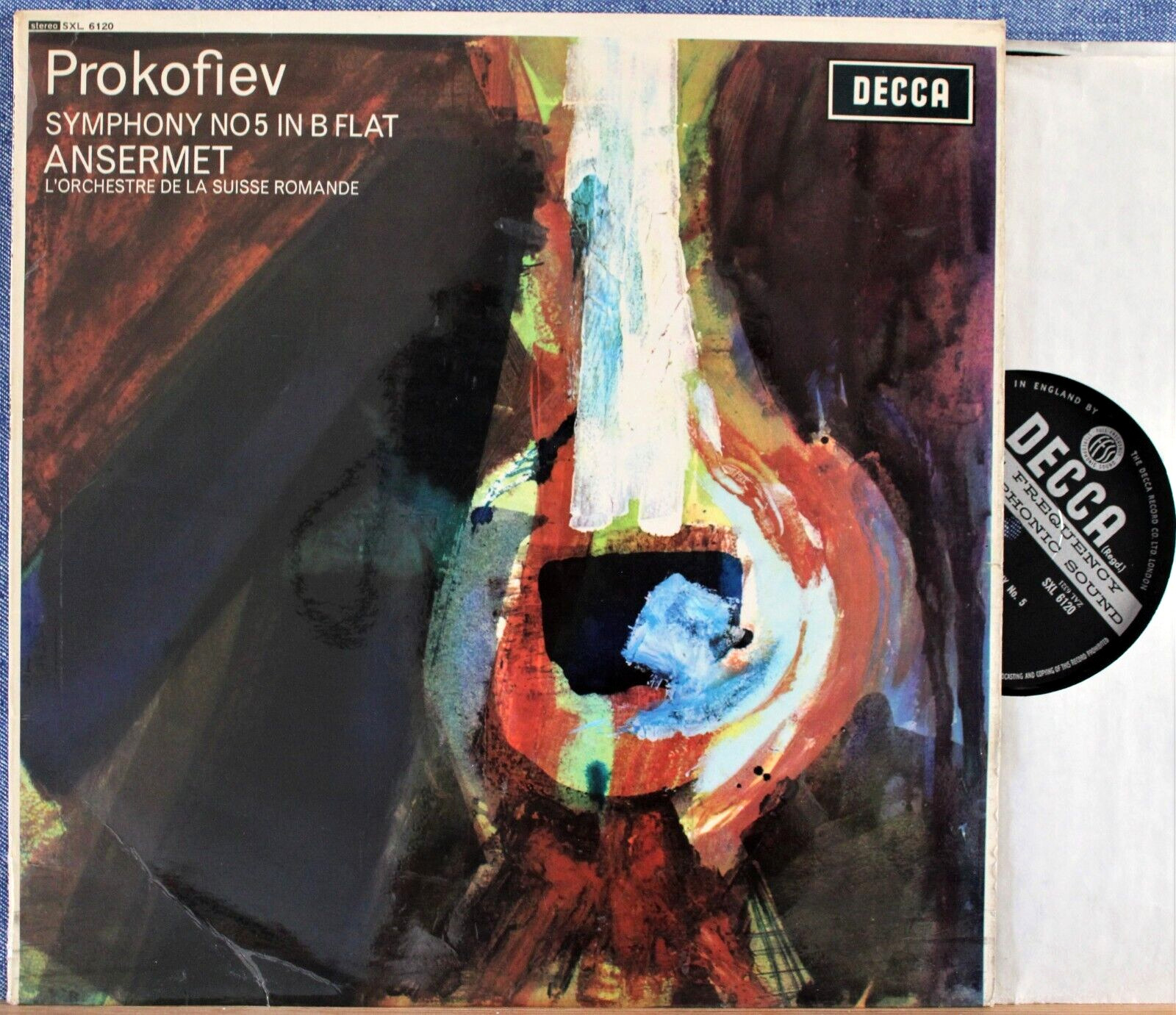 Ansermet Prokofiev (Symphony 5) Decca SXL 6120 wb NM(-)