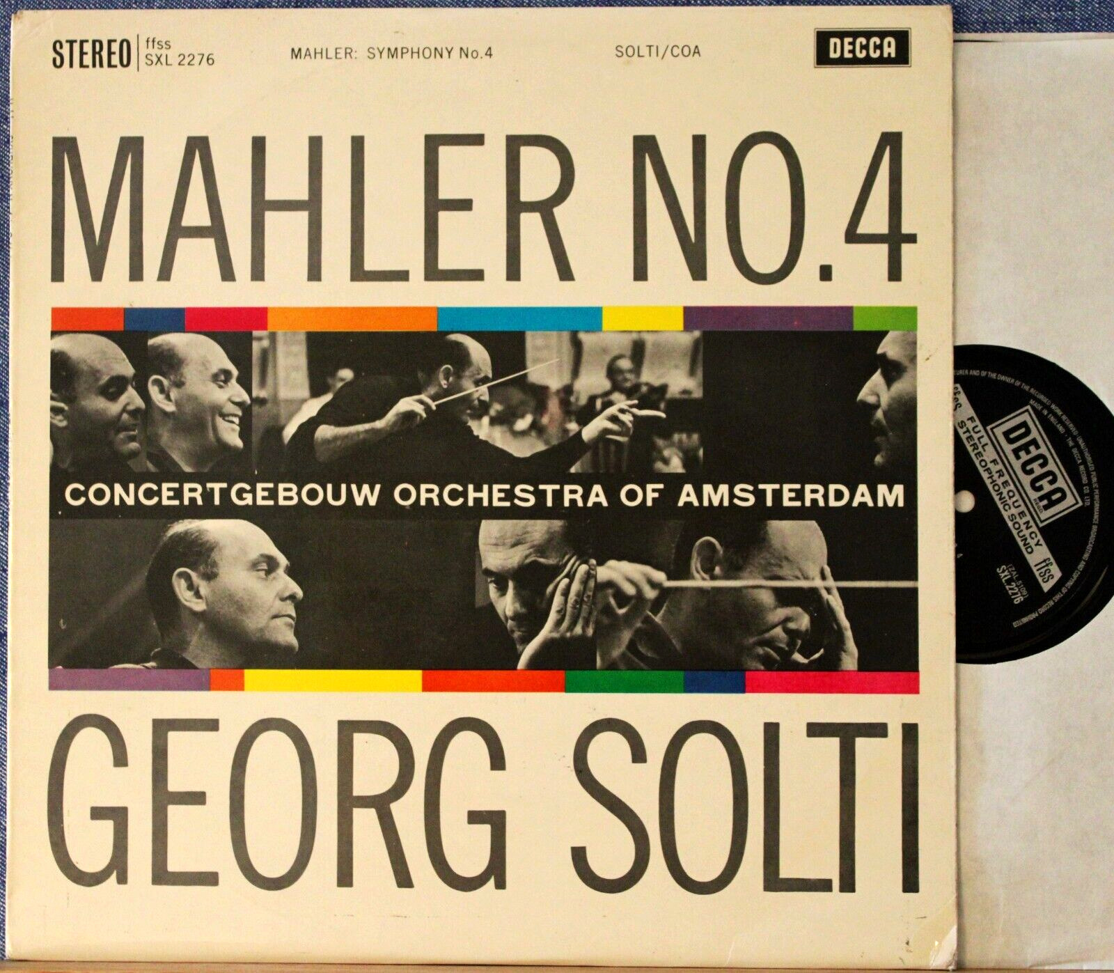 Solti Mahler (Symphony 4) Decca SXL 2276 NM