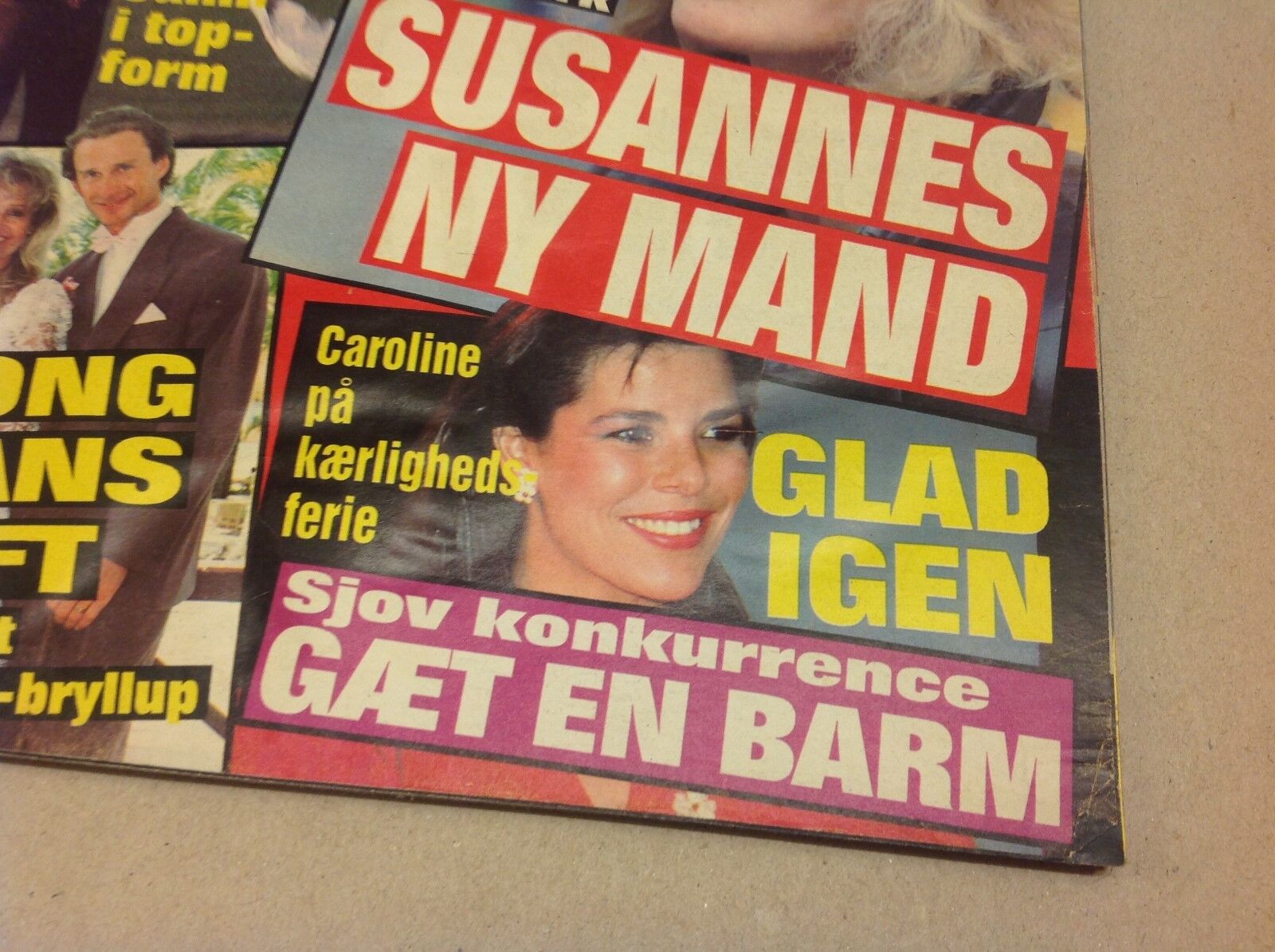 Caroline Rainier Monaco Hans Nielsen Vintage Danish Magazine 1992 "Se og Hoer"