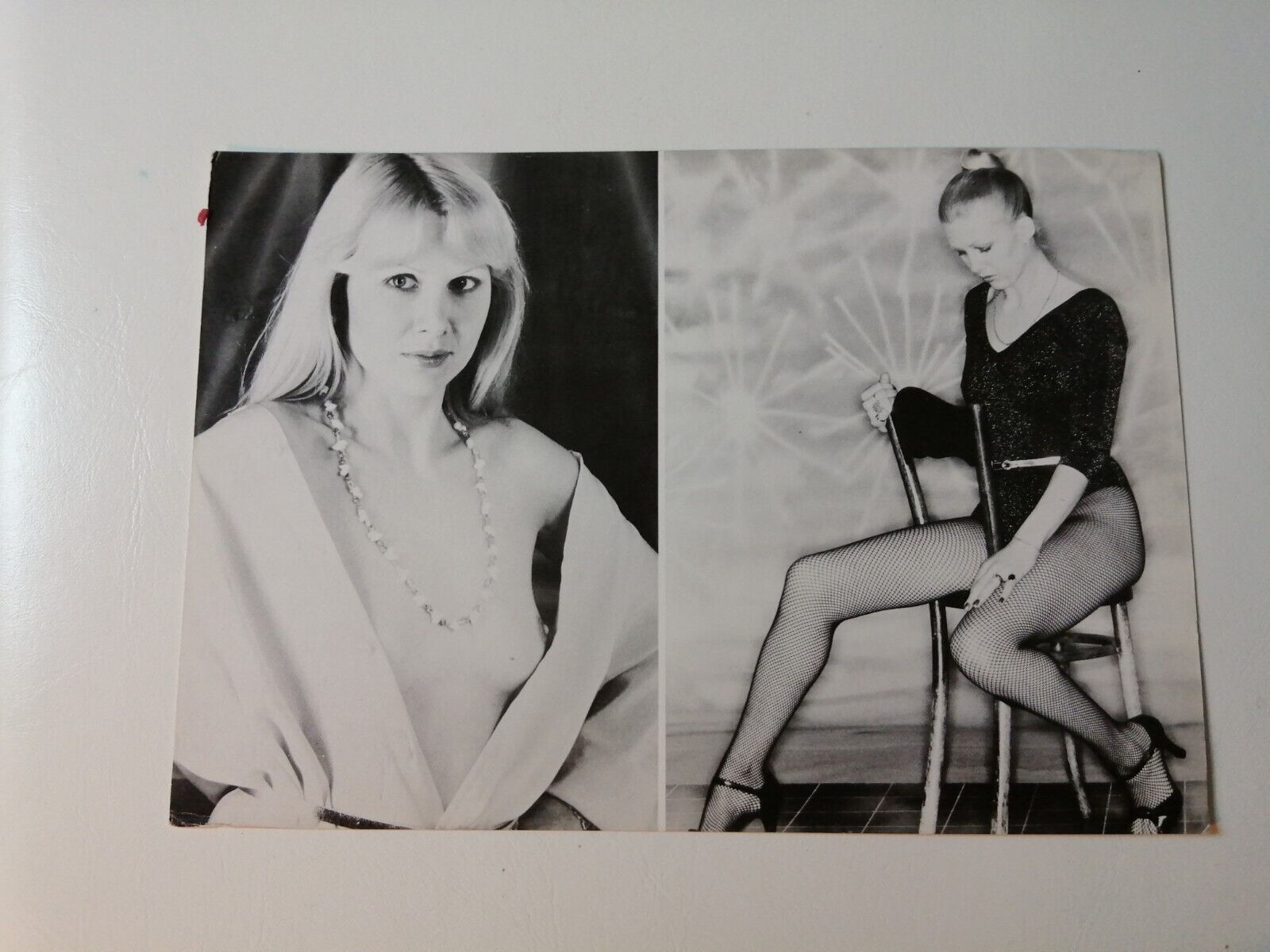 Vintage  English  model comp card from 1970s/1980s Tricia Gray