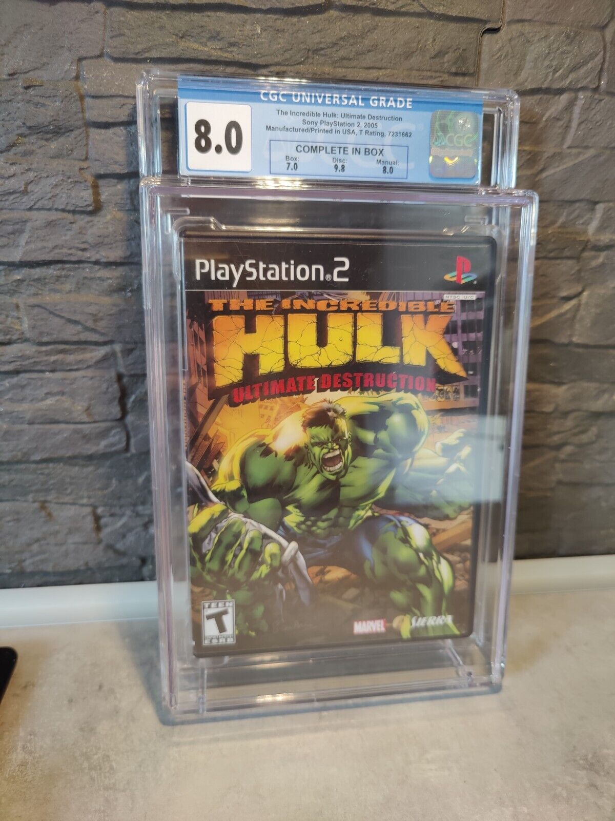 Incredible Hulk: Ultimate Destruction (Sony PS2 2005 CGC 80 - not wata graded